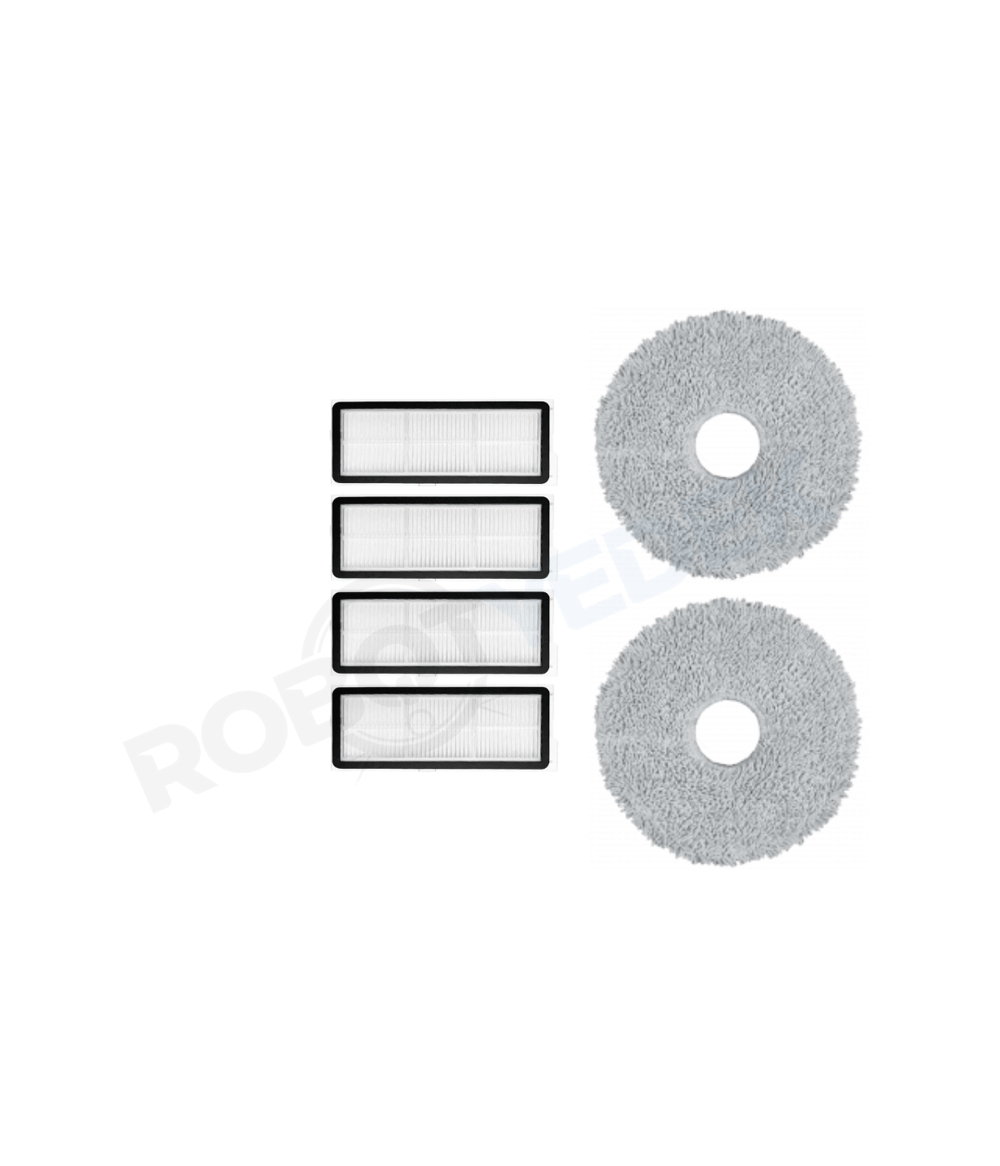 Roborock Q Revo MaxV Uyumlu Hepa Filtre ve Mop-6 Parça