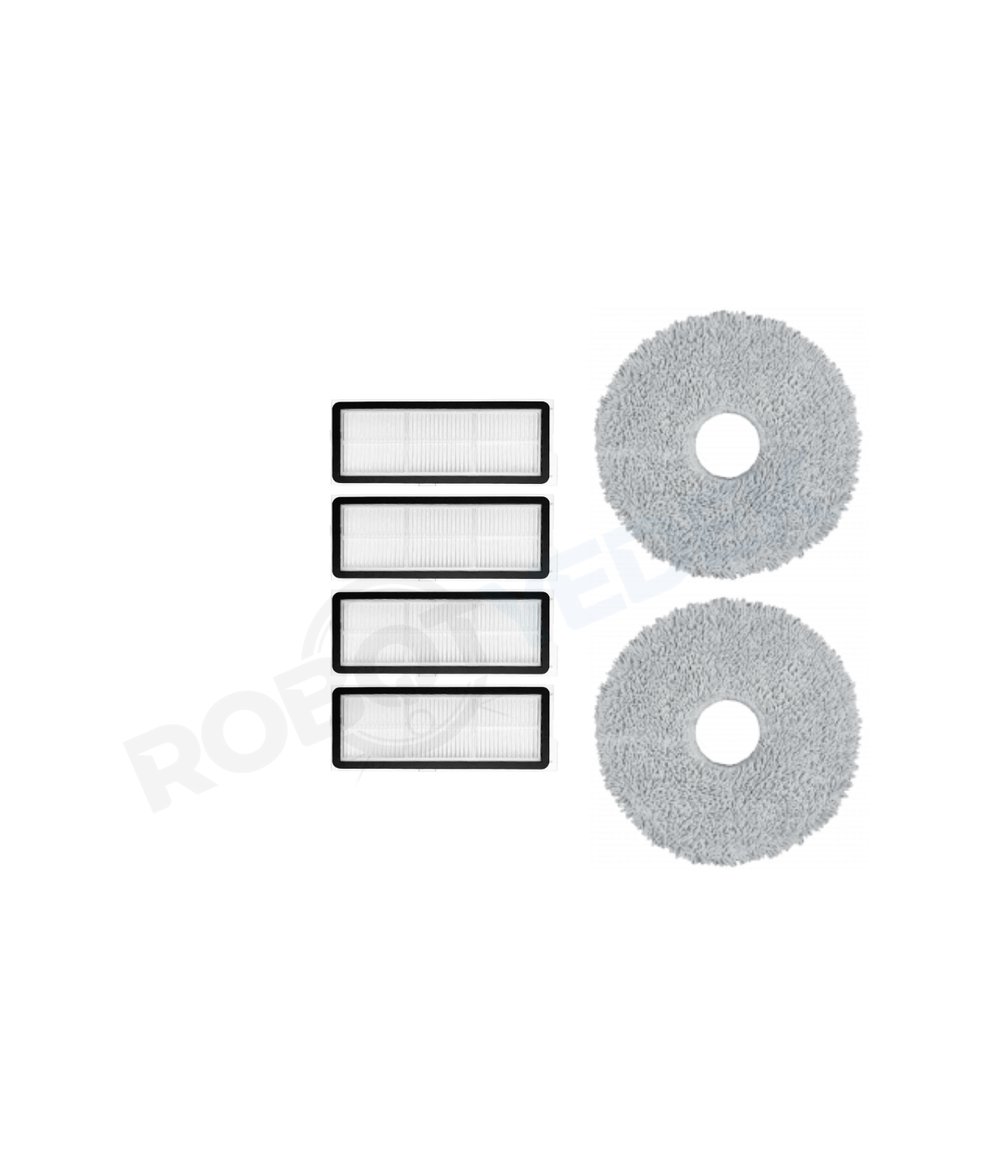 Roborock Q Revo Pro Uyumlu Hepa Filtre ve Mop-6 Parça