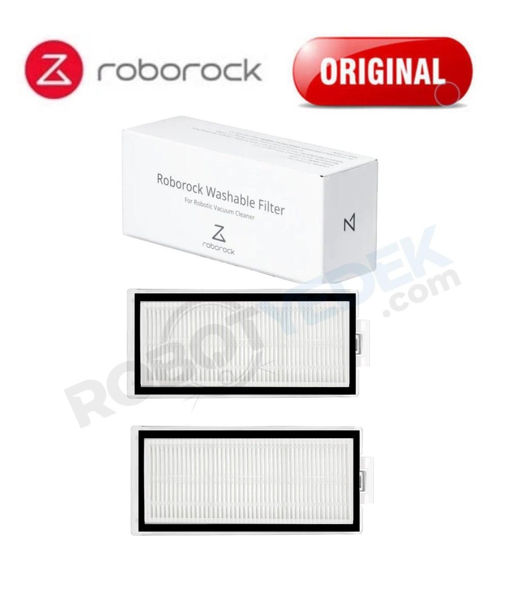 Roborock Q8 Max, Q8 Max Plus Uyumlu Orijinal 2 Adet Hepa Filtre