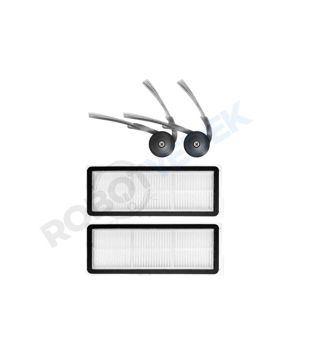Roborock QRevo C Pro Uyumlu Hepa Filtre ve Yan Fırça-4 Parça
