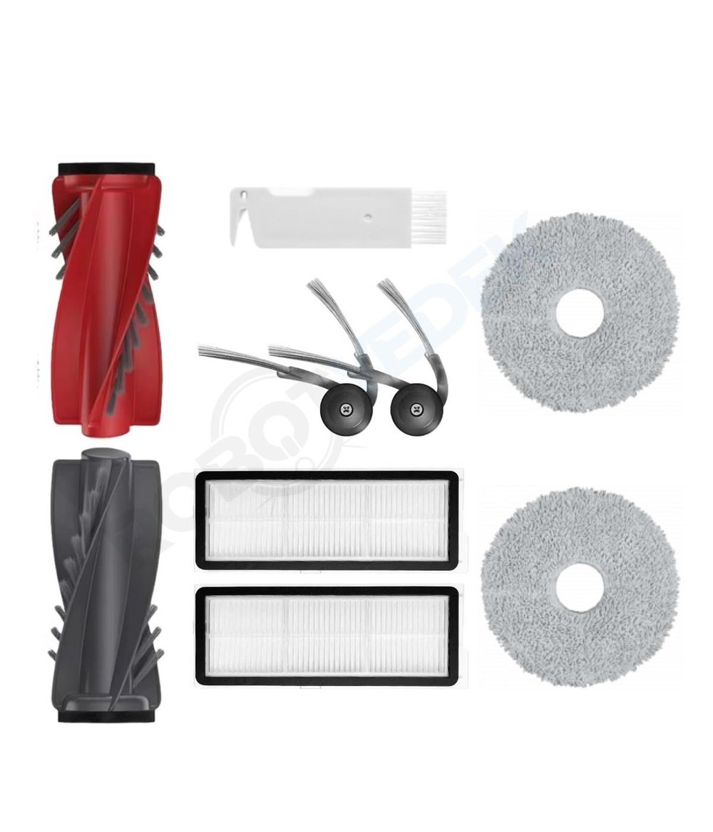 Roborock QRevo Curv 5A1 Uyumlu Fırça Hepa Filtre Mop Seti-8 Parça