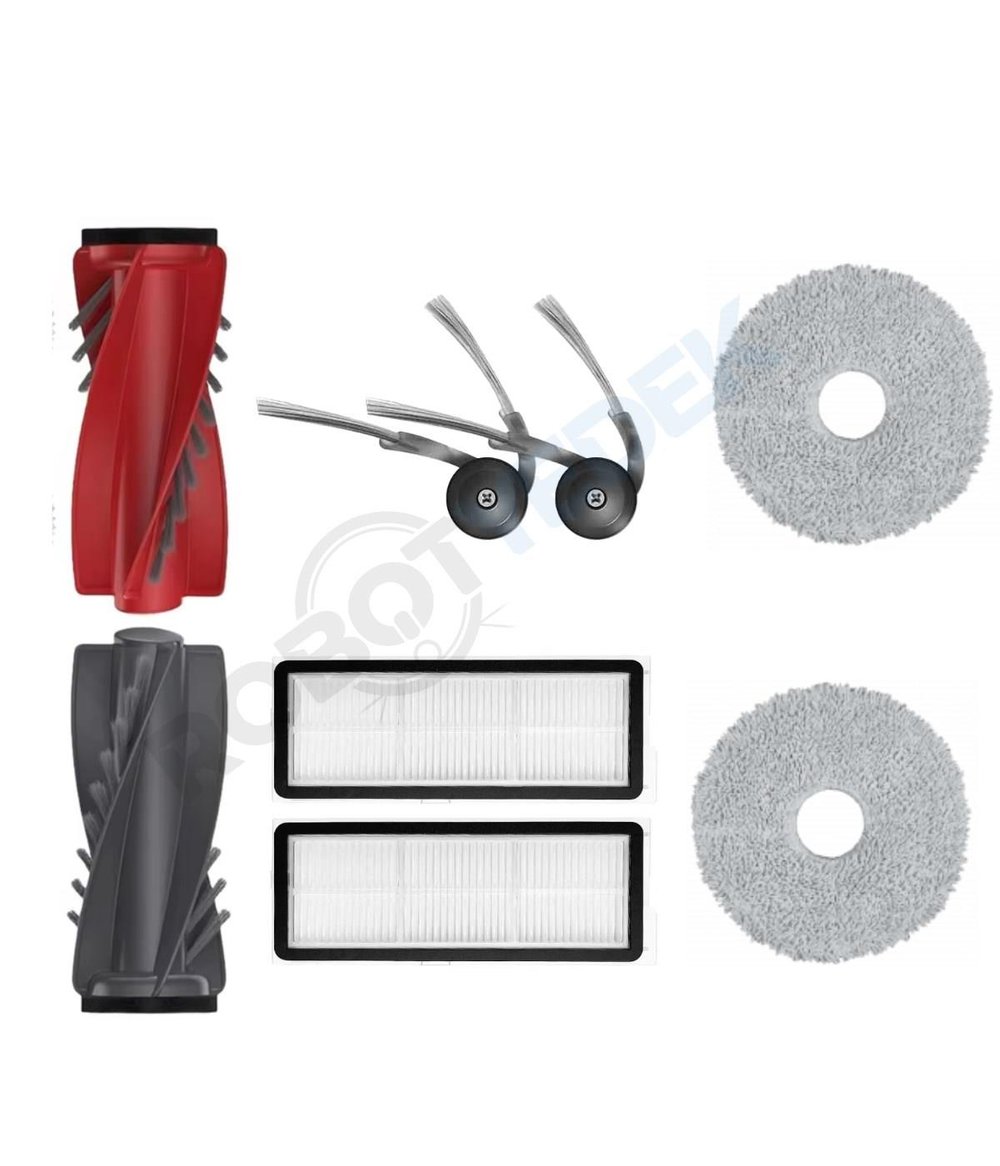 Roborock QRevo Curv 5A1 Uyumlu Fırça Hepa Filtre Mop Seti-7 Parça