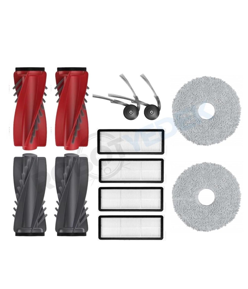 Roborock QRevo Edge 5V1 Uyumlu Fırça Hepa Filtre Mop Seti-10 Parça