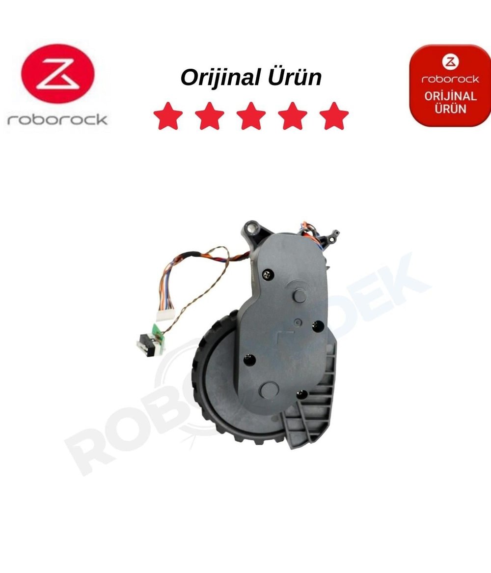 Roborock S6 MaxV Orijinal Sol Tekerlek Siyah Renk