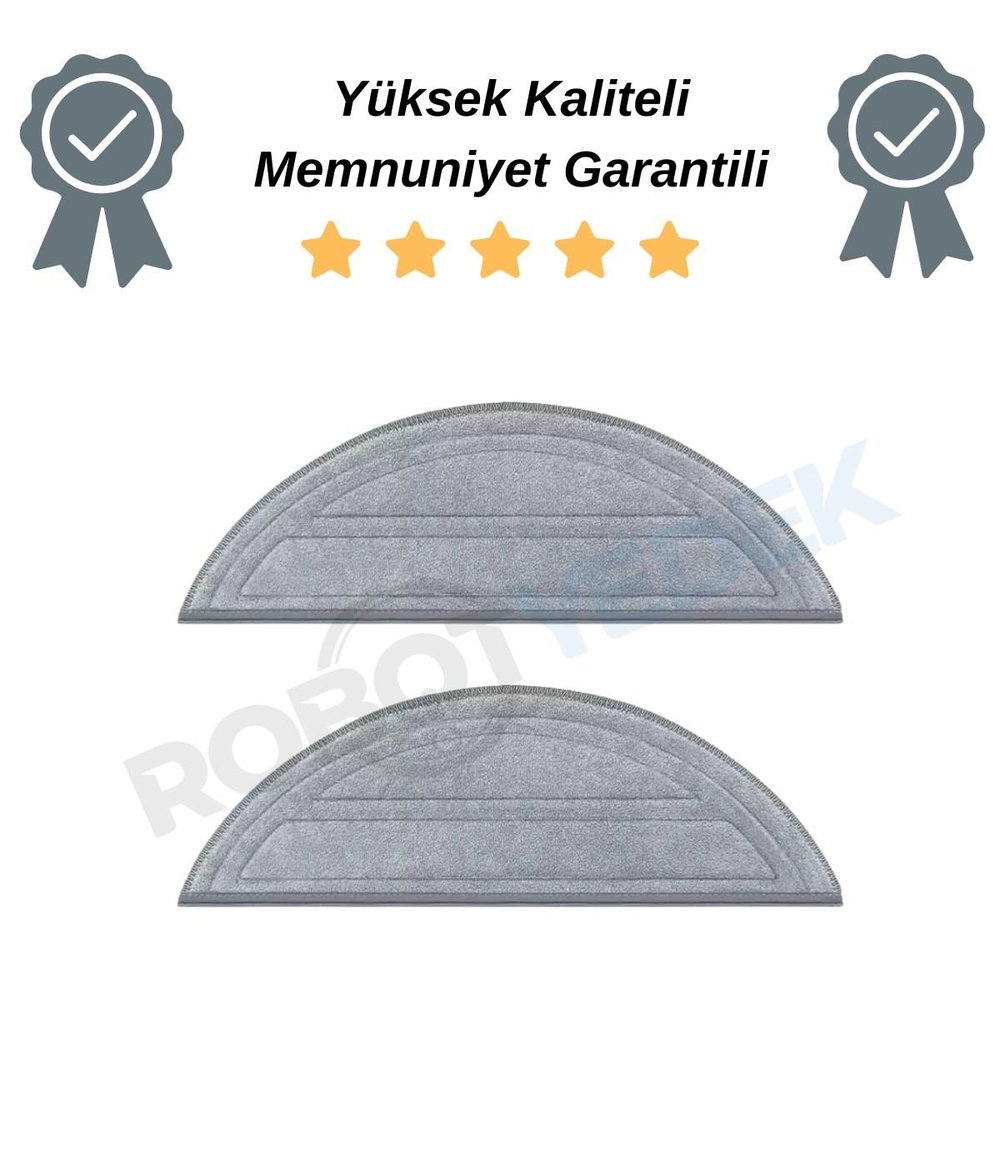 Roborock S8 Pro (Ultra Değil!) Uyumlu 2 Adet Mikrofiber Mop Bez