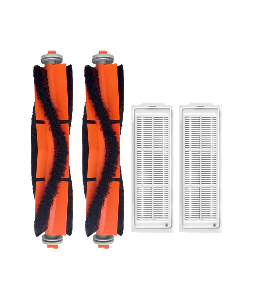 Xiaomi Mop 2 Lite (MJSTL) Uyumlu Yedek Ana Fırça ve Hepa Filtre-4 Parça
