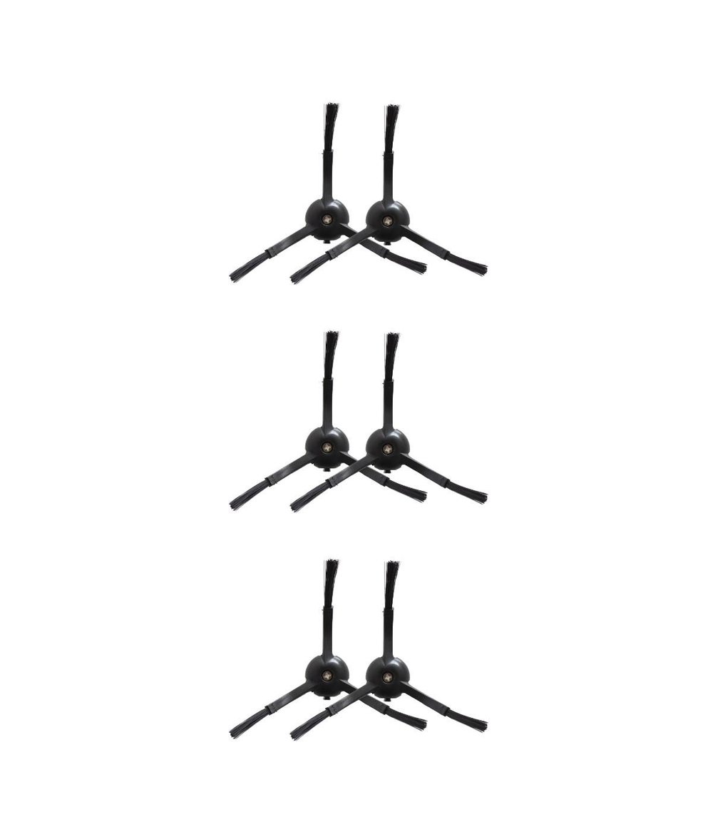 Xiaomi Mop 2 Pro (Siyah) Uyumlu Yedek Yan Fırça-6 Parça