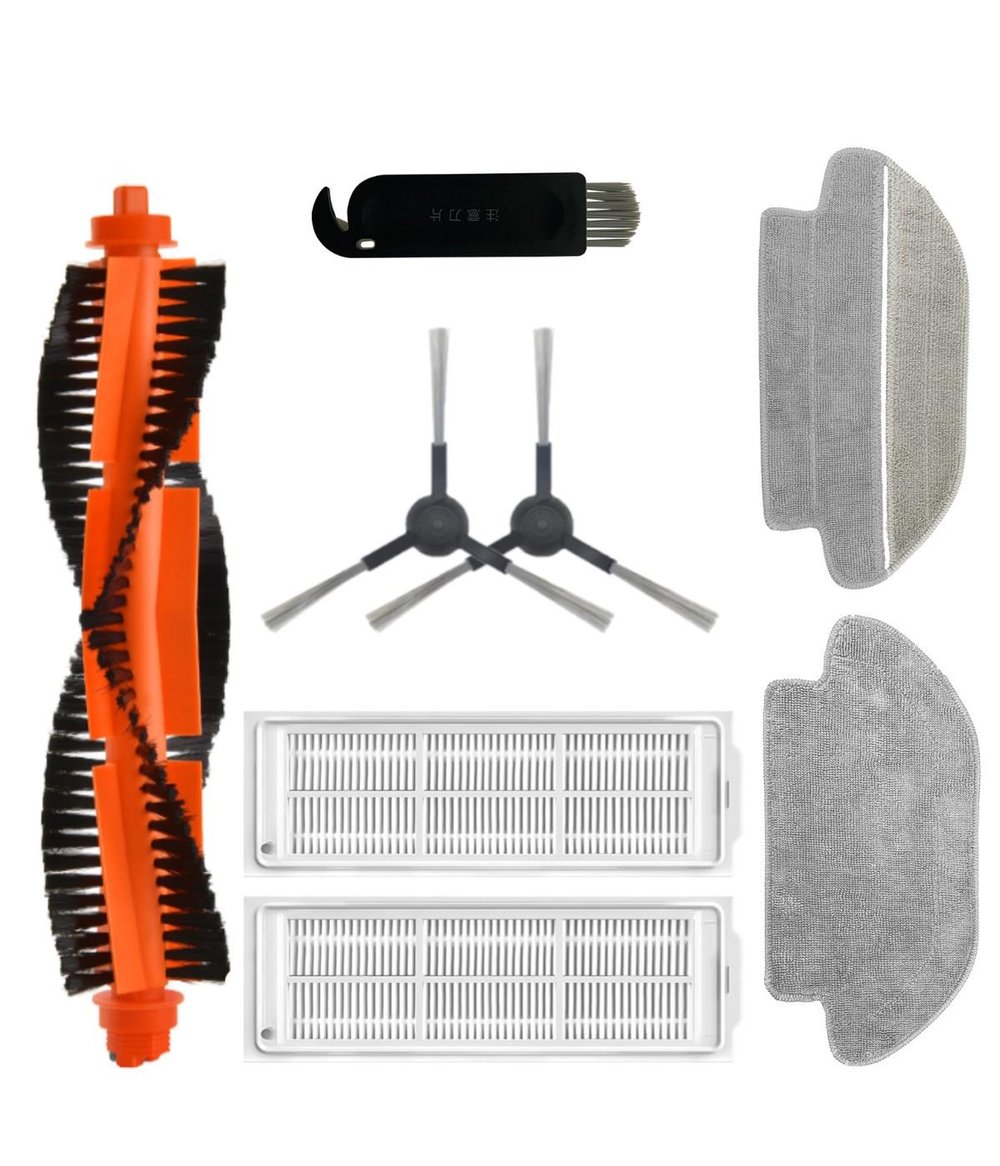 Xiaomi Mop 2S XMSTJQR2S Uyumlu Yedek Fırça Hepa Filtre Mop Seti-8 Parça