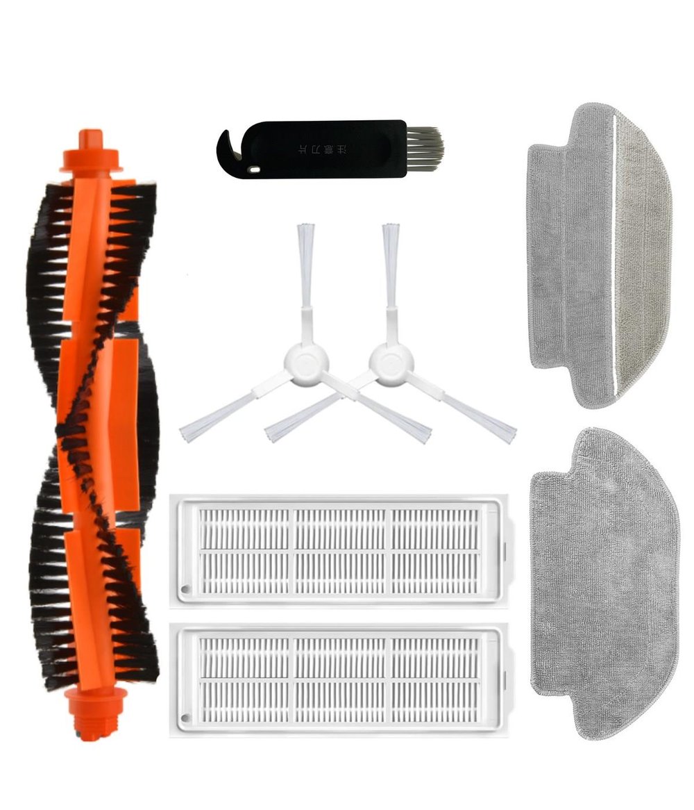 Xiaomi Mop 3C B106CN Uyumlu Yedek Fırça Hepa Filtre Mop Seti-8 Parça