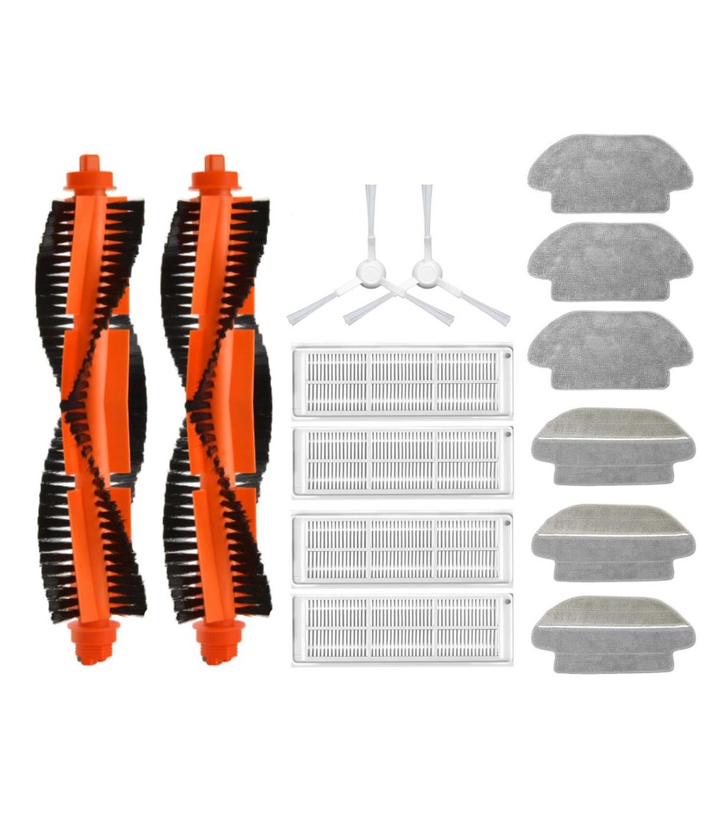 Xiaomi Mop 3C B106CN Uyumlu Yedek Fırça Hepa Filtre Mop Seti-16 Parça