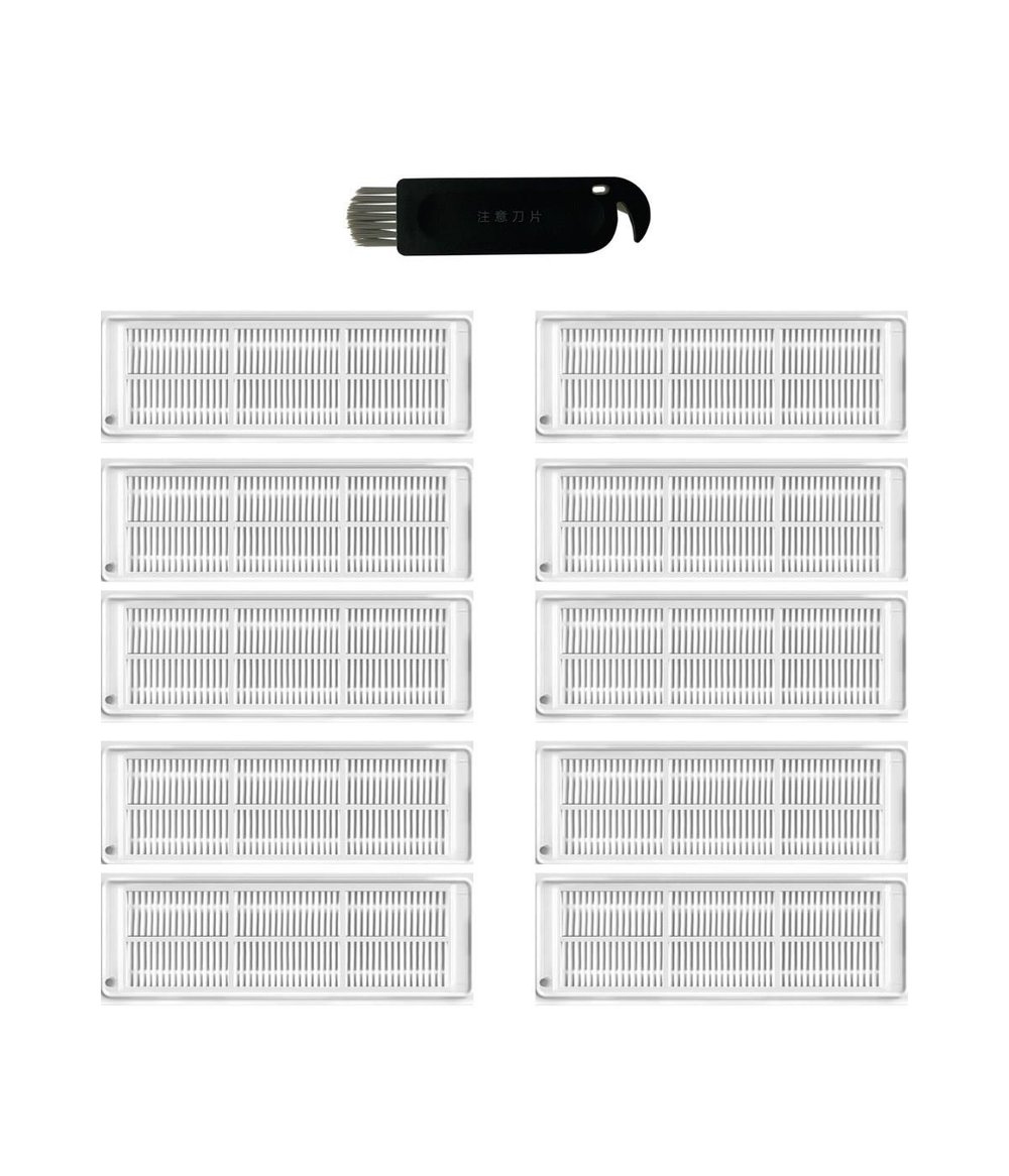 Xiaomi Mop 3C B106CN Uyumlu Yedek Hepa Filtre ve Temizleme Fırçası-11 Parça