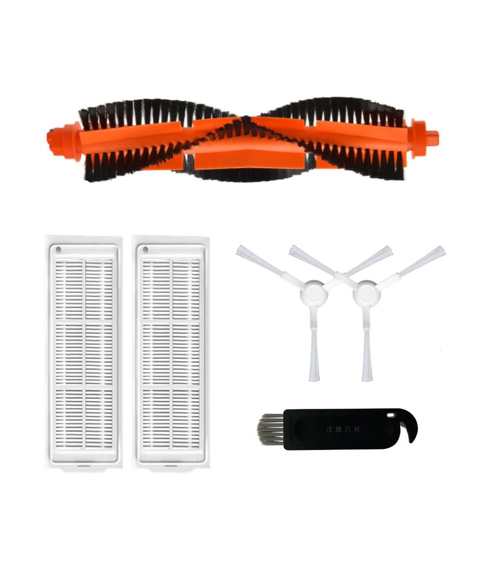Xiaomi Mop 3C B106CN Uyumlu Yedek Mopsuz Fırça Hepa Filtre Seti-6 Parça