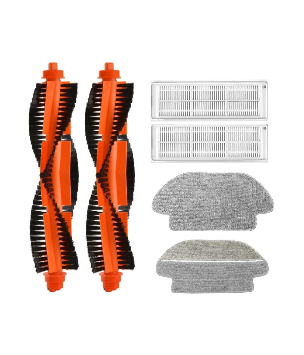 Xiaomi Mop Pro STYJ02YM (Siyah) Uyumlu Yedek Fırça Hepa Filtre Mop Seti-6 Parça