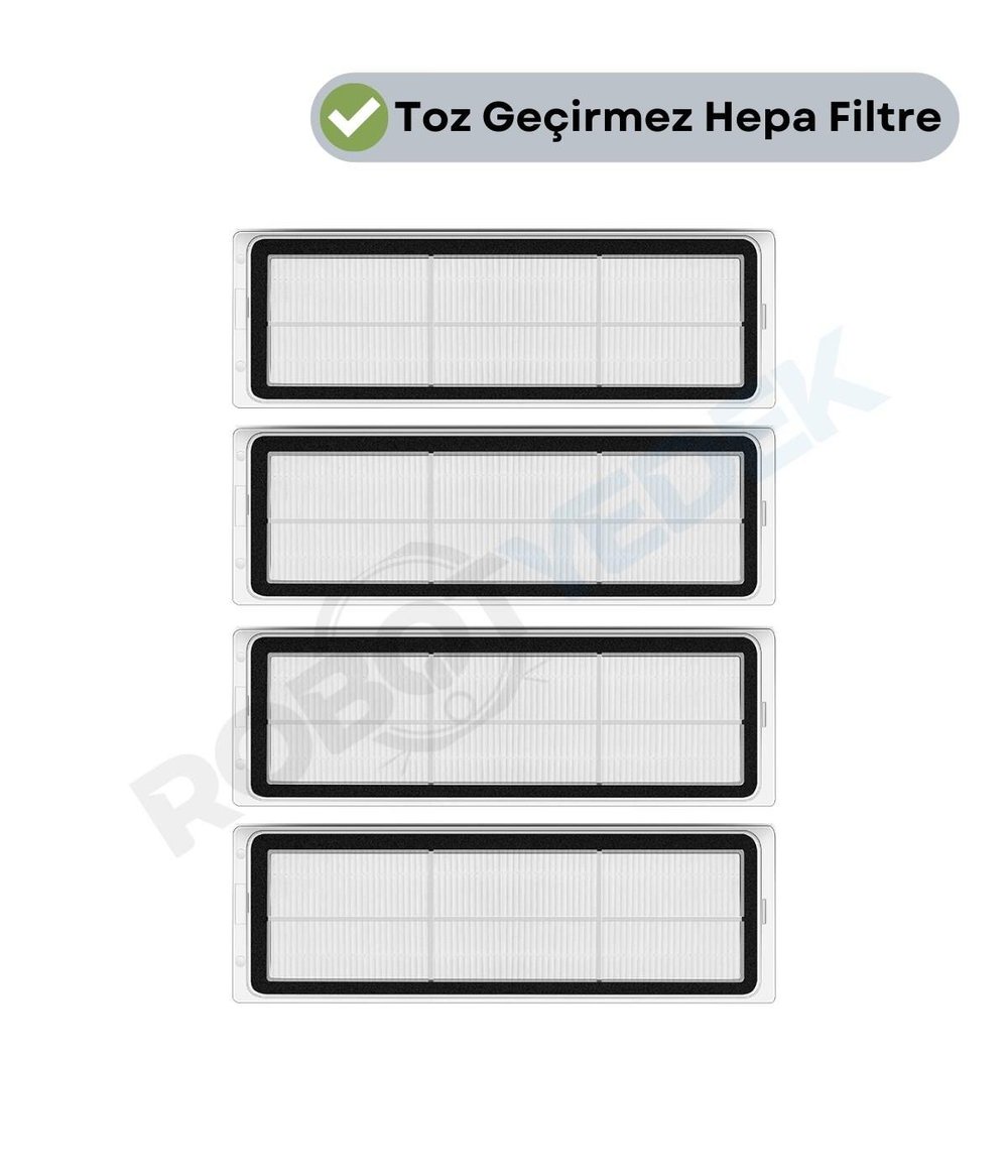 Xiaomi S40 OV81 (PRO DEĞİL) Uyumlu Yedek Hepa Filtre-4 Parça