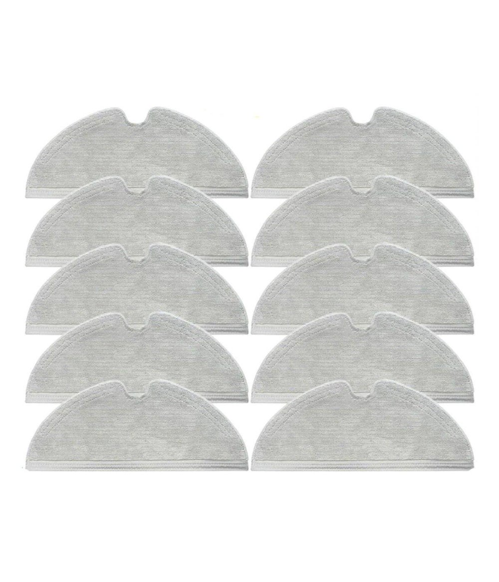 Xiaomi Vacuum Mop 2 Pro+(Kameralı) Uyumlu Yüksek Kaliteli 10 Adet Mop-Tam Yüzey Mikrofiber ve Kalın