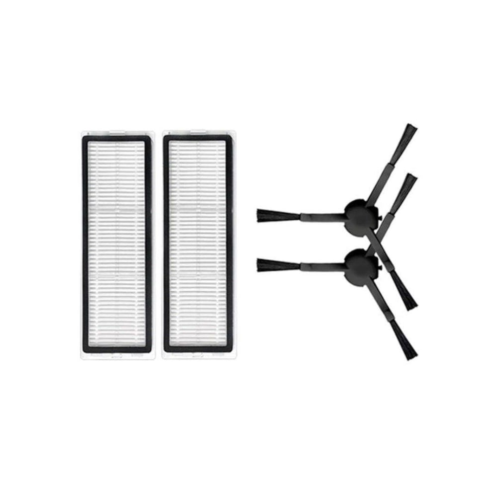 Xiaomi Vacuum Mop 2 Pro+(Kameralı) Uyumlu Yedek Hepa Filtre ve Yan Fırça-4 Parça
