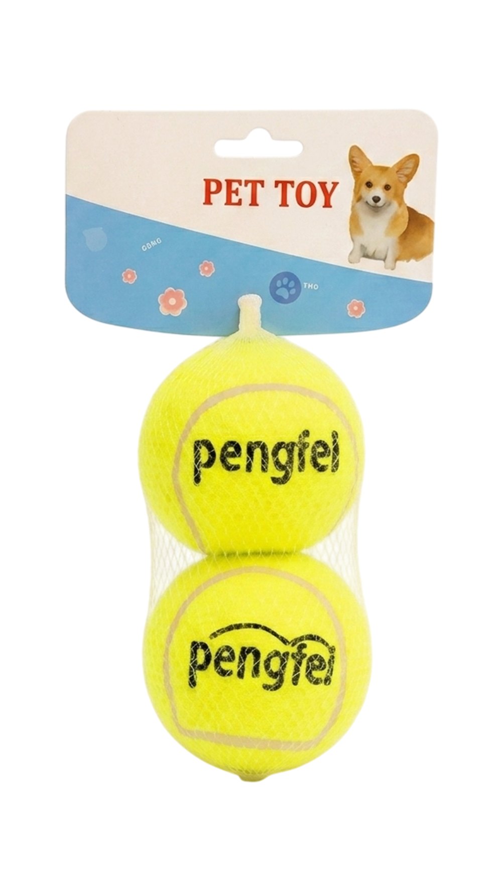 2li Sert Köpek Tenis Topu Köpek Oyuncağı