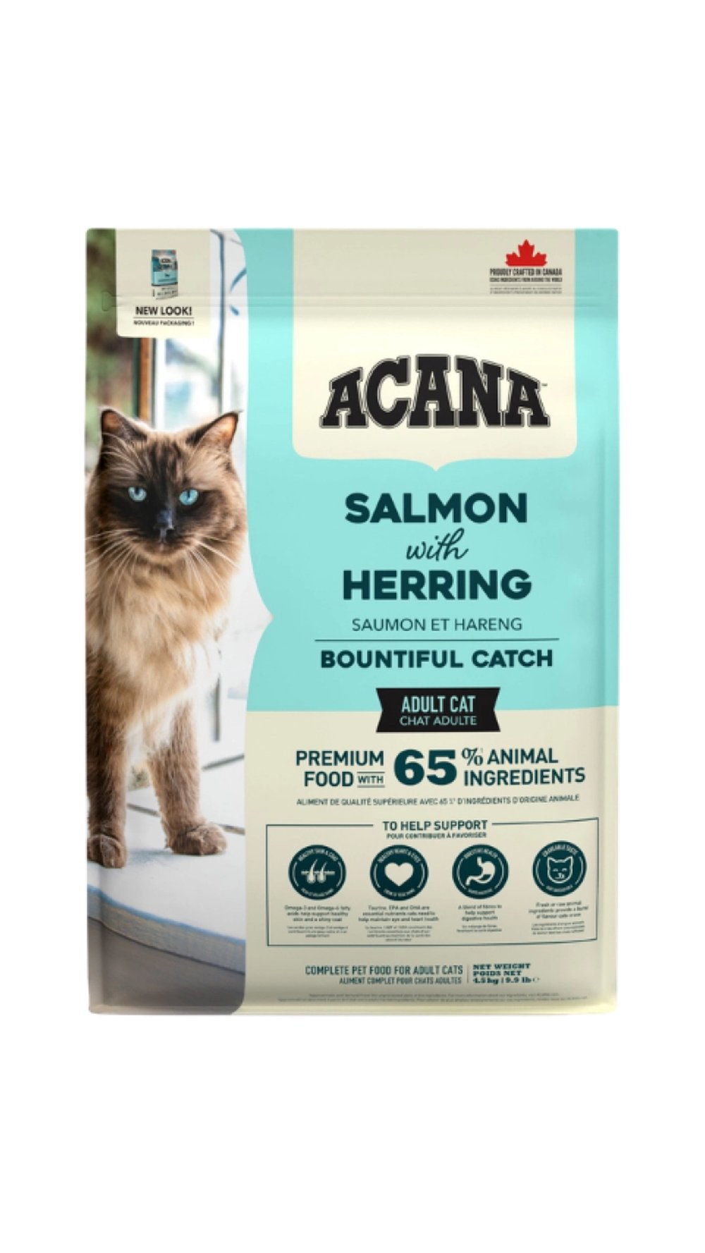 Acana Bountiful Catch Somonlu ve Ringa Balıklı Yetişkin Kedi Maması 4,5kg