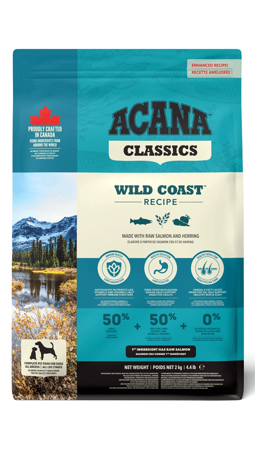 Acana Classics Wild Coast Balıklı Düşük Tahıllı Köpek Maması 2kg