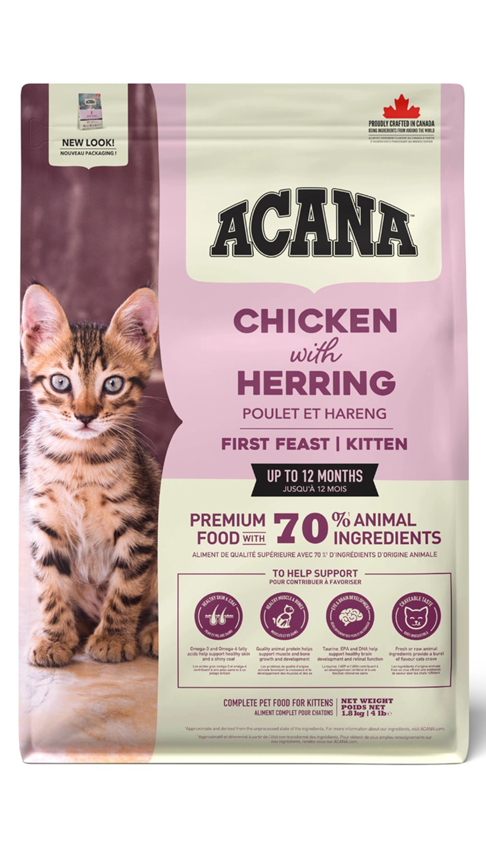 Acana First Feast Tavuklu ve Balıklı Yavru Kedi Maması 1,8 kg