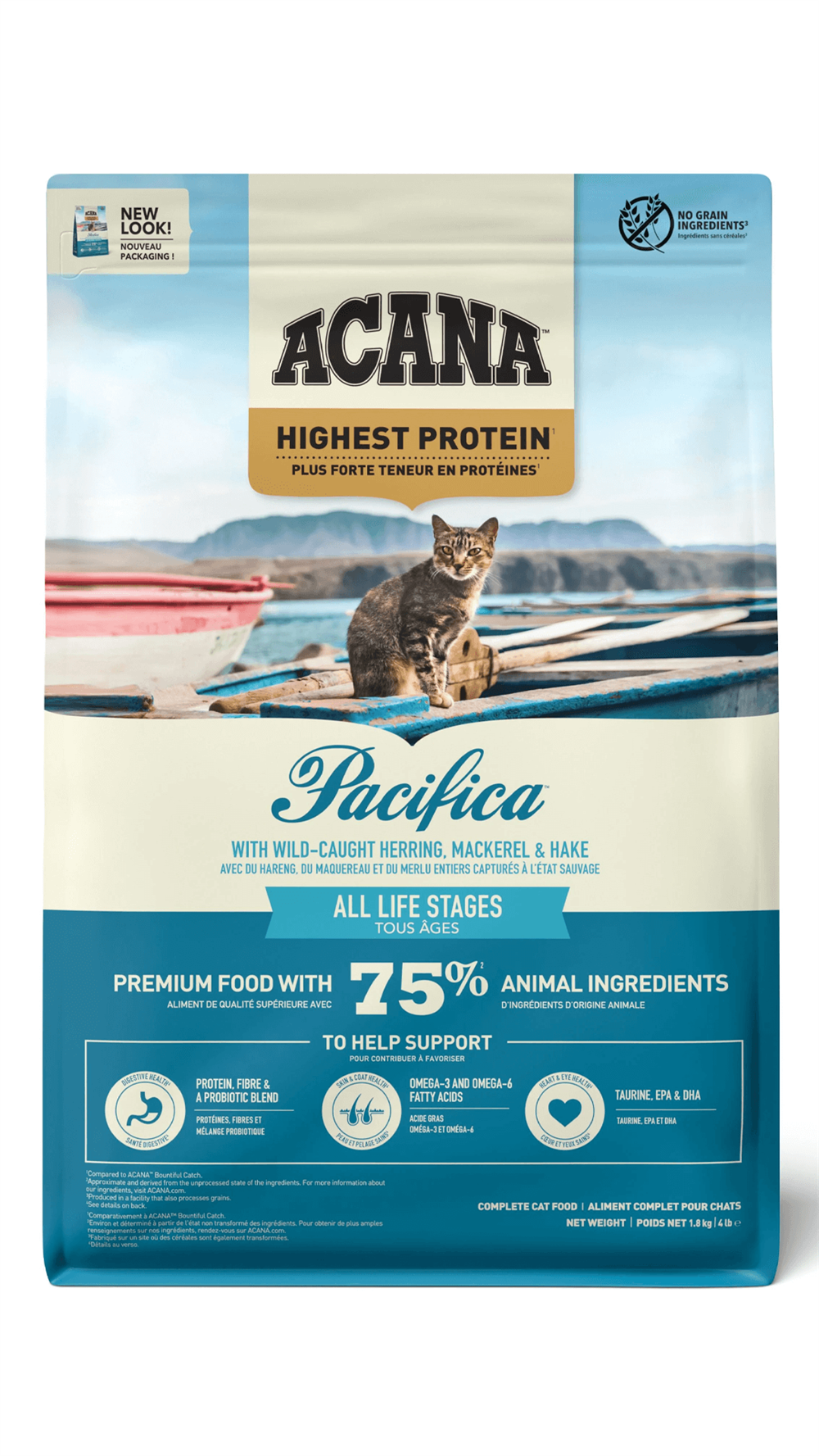 Acana Pacifica Balıklı Tahılsız Kedi Maması 1,8 kg