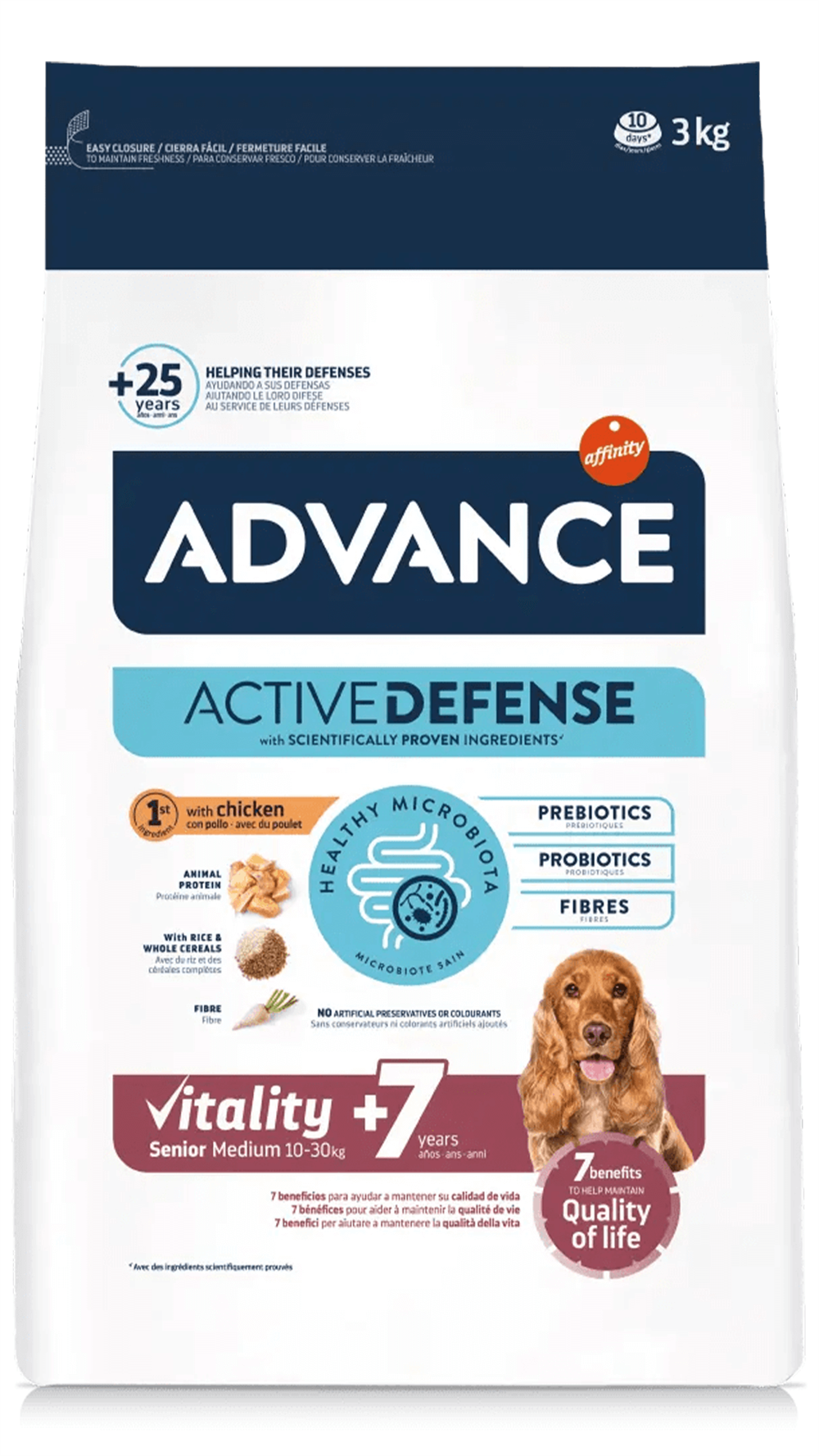 Advance Senior Tavuklu ve Pirinçli Orta Irk Yetişkin Köpek Maması 3kg