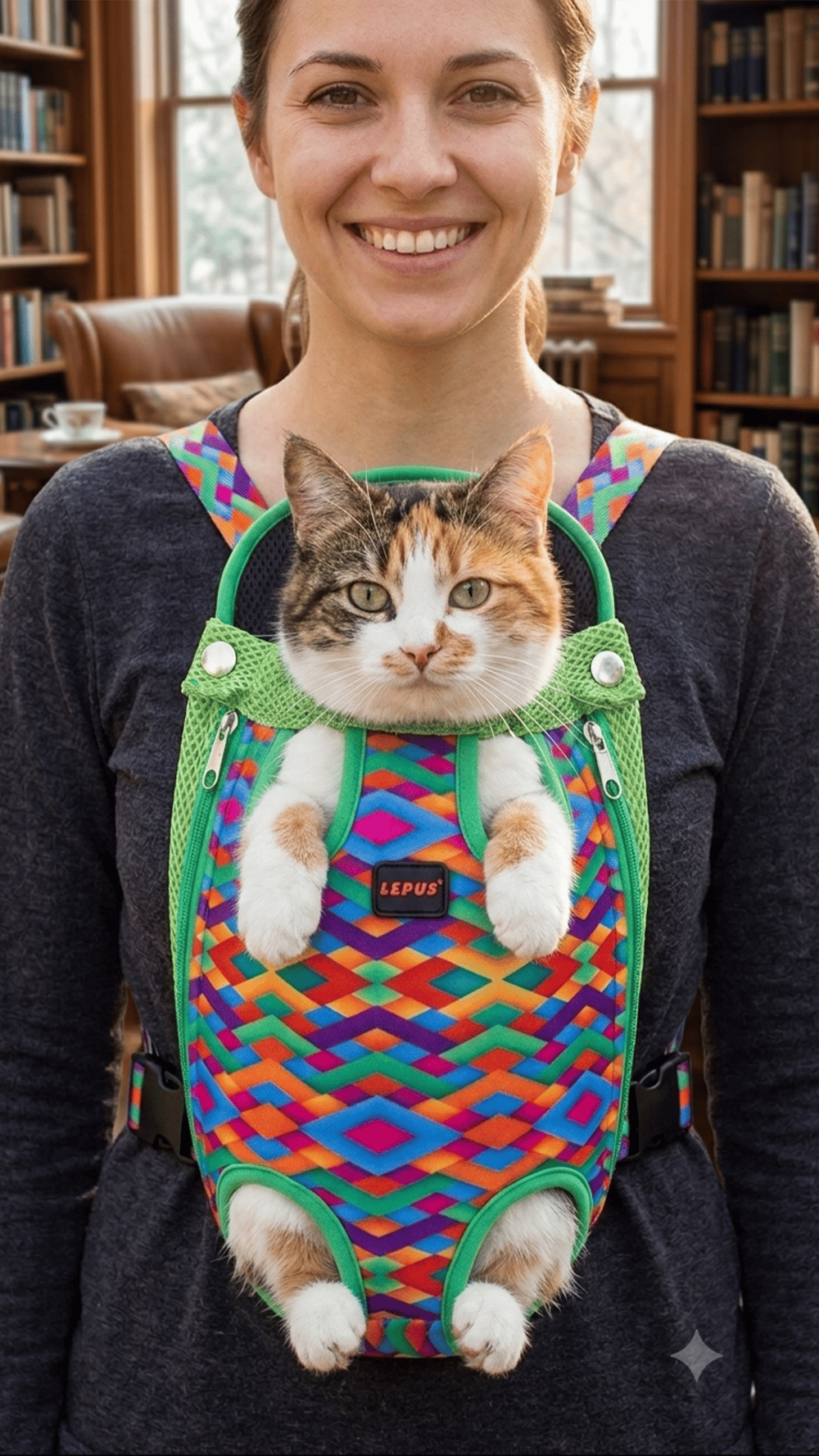 Kedi ve Köpek Ana Kucağı Colours Model Taşıma Çantası (S)