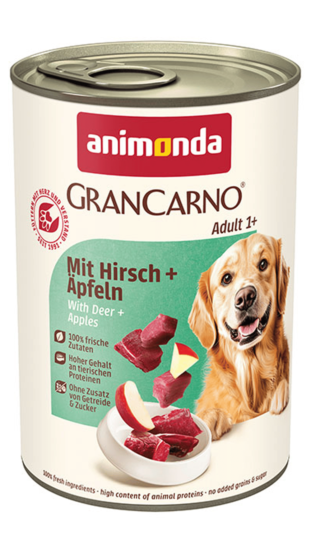 Animonda GranCarno Elmalı Geyikli Köpek 400GR