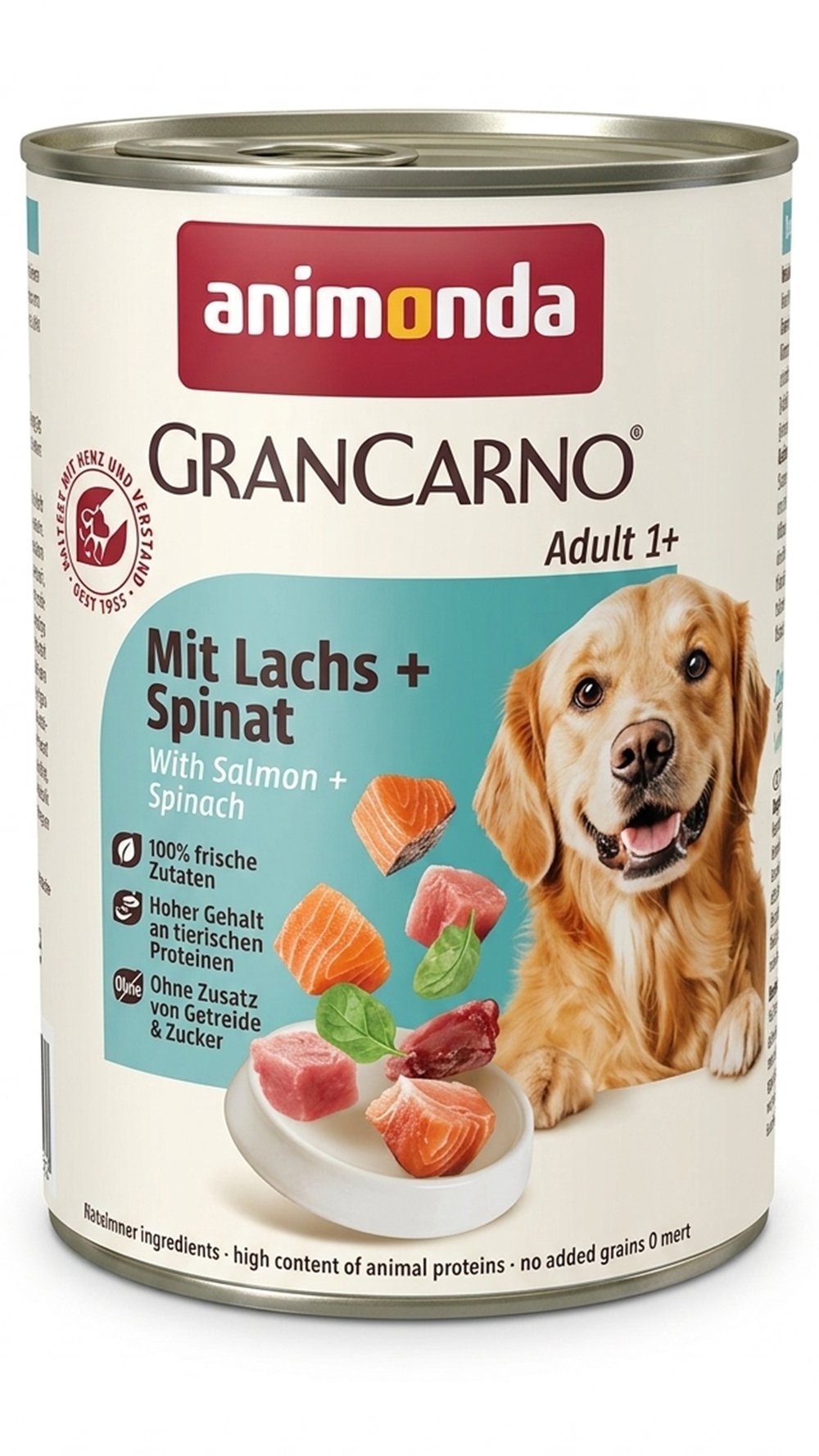 Animonda GranCarno Ispanaklı Somonlu Köpek 400GR