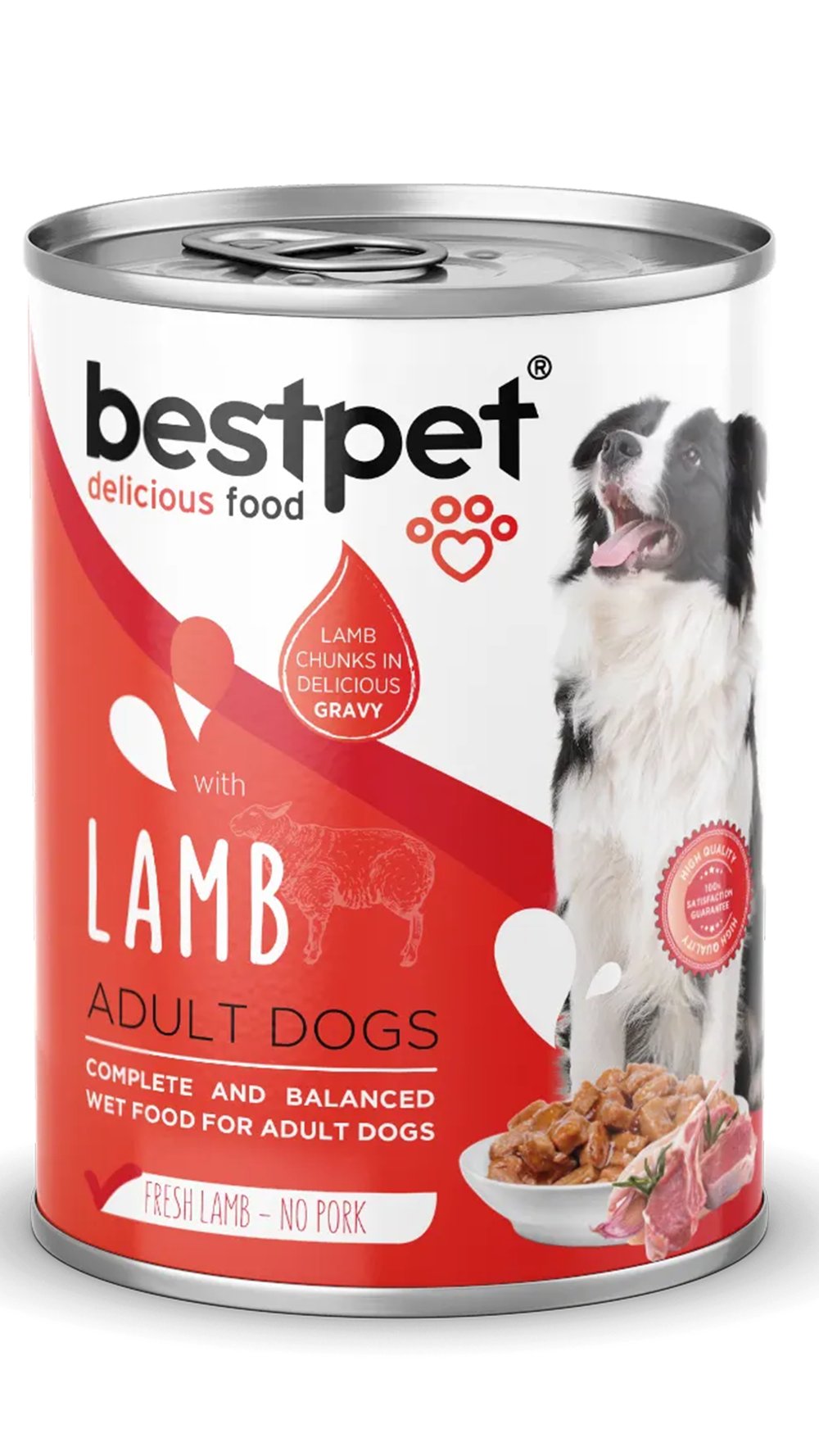 BestPet Kuzulu Yetişkin Köpek Konservesi 400gr