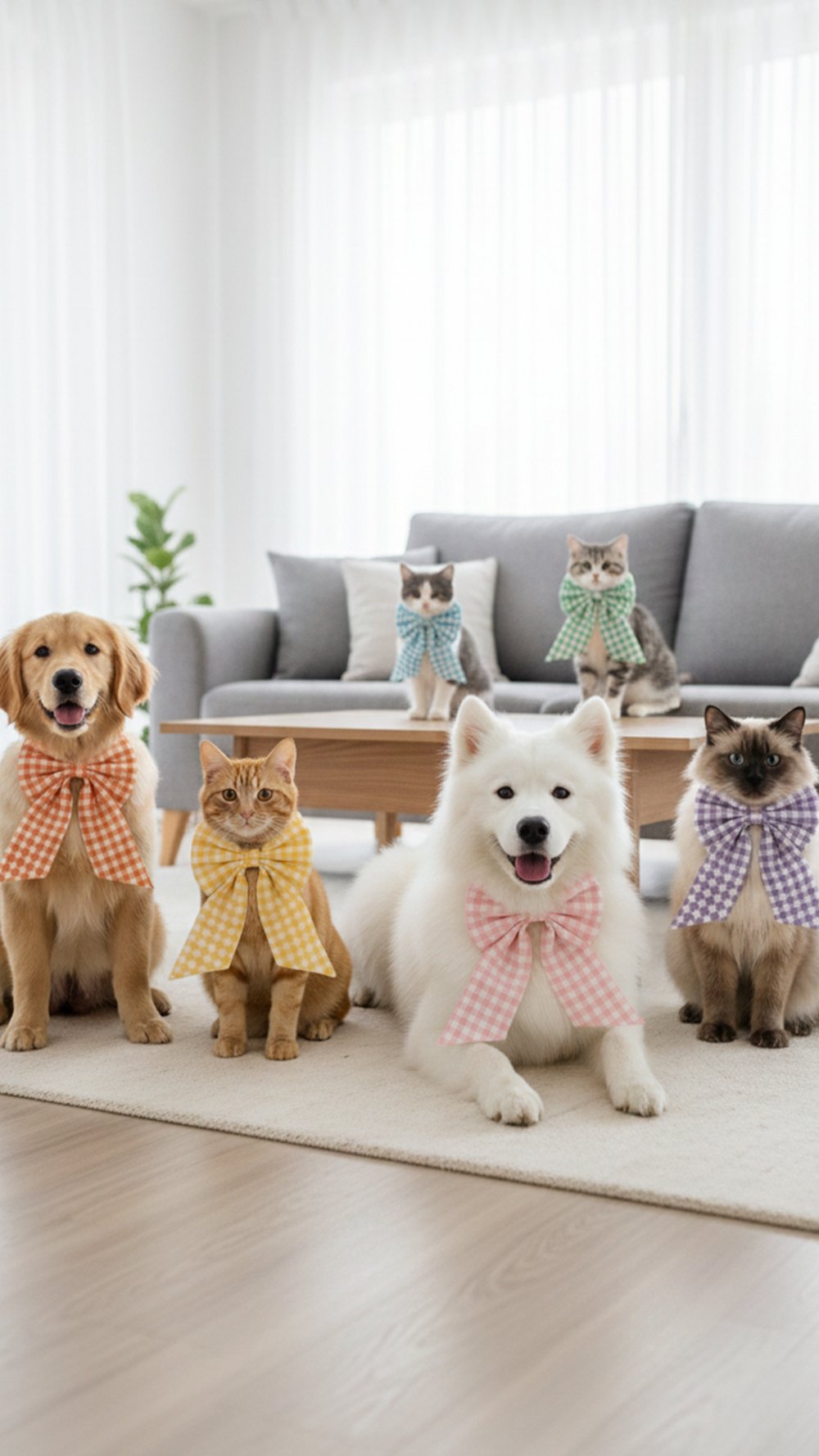 Kedi ve Köpek Big Ribbon Tasma