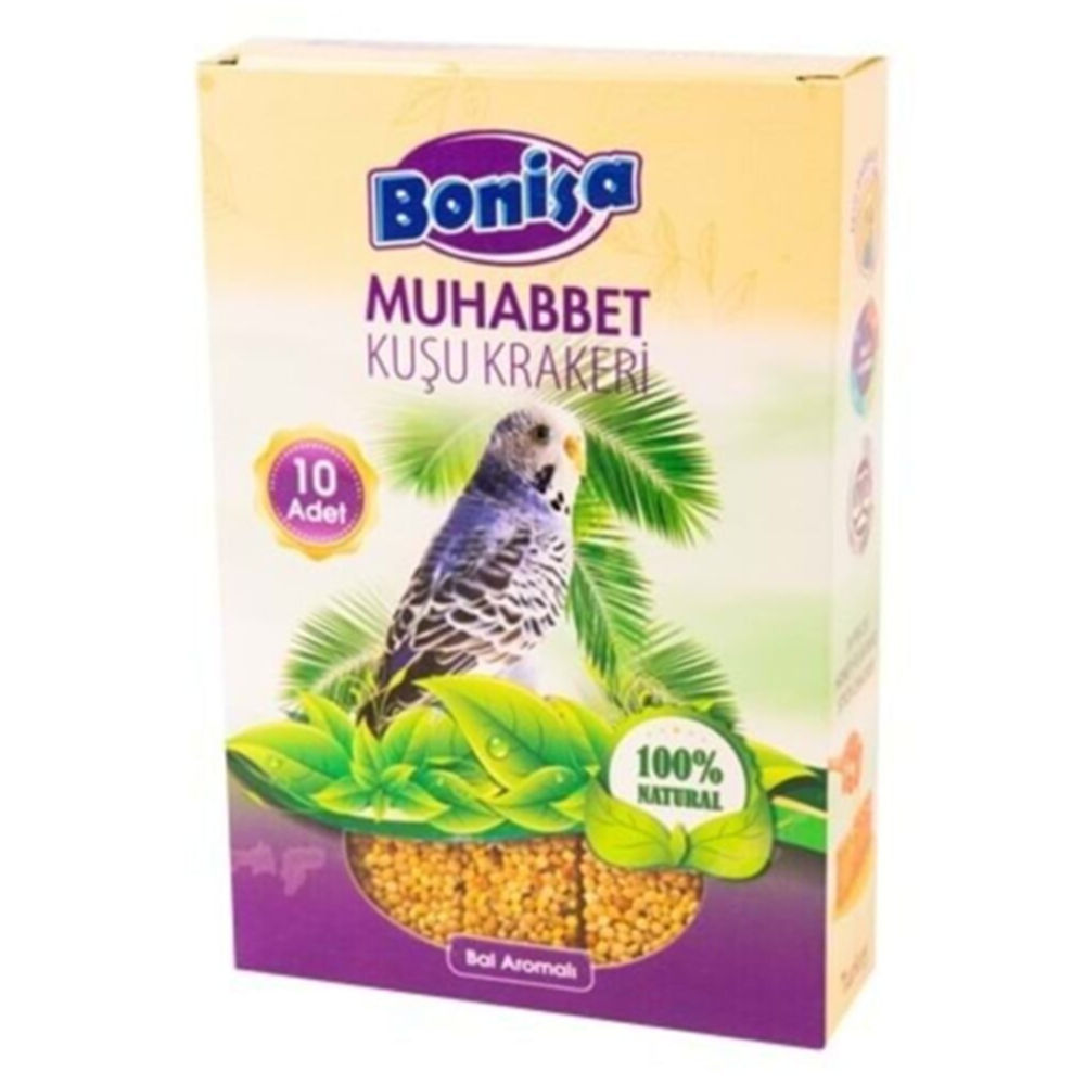 Bonisa Muhabbet Kuşları Krakeri Bal Aromalı 10 Lu