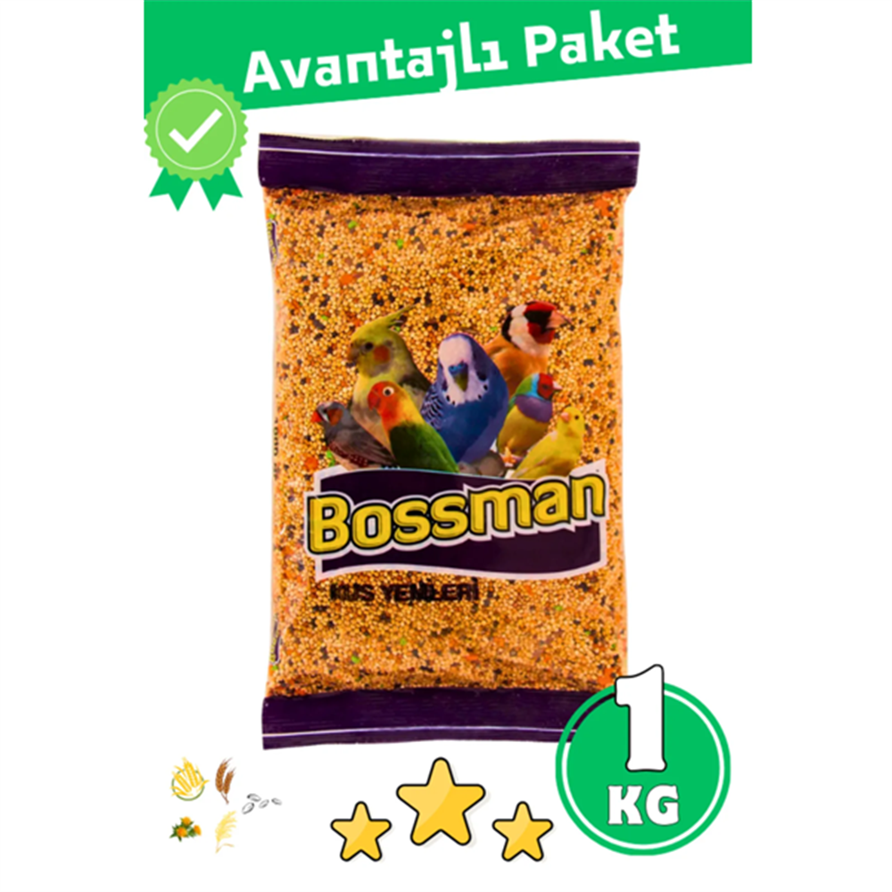 Bossman Muhabbet Kuş Yemi 1 Kg