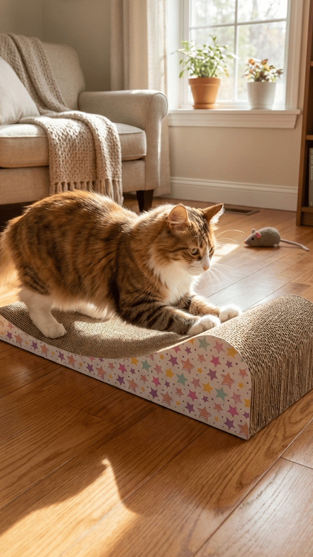 Breez Karton Kedi Tırmalama Kartonu 58x23x15 cm