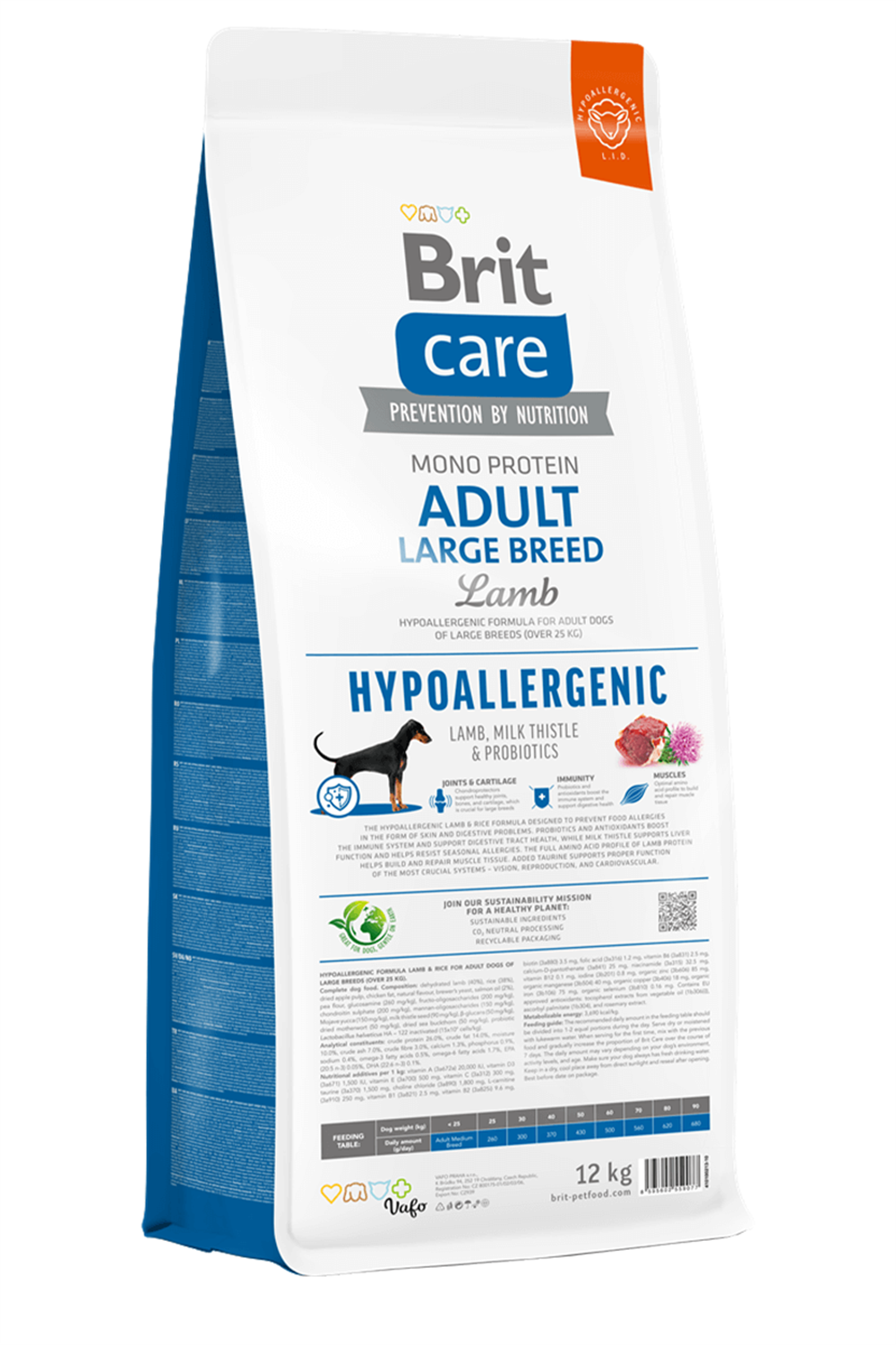 Brit Care Hypo-Allergenic Mono Protein Kuzulu Büyük Irk Yetişkin Köpek Maması 12 Kg