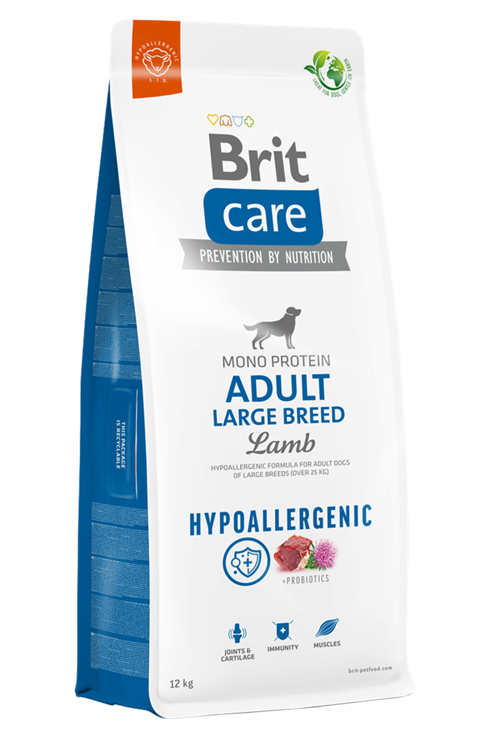 Brit Care Hypo-Allergenic Mono Protein Kuzulu Büyük Irk Yetişkin Köpek Maması 12 Kg