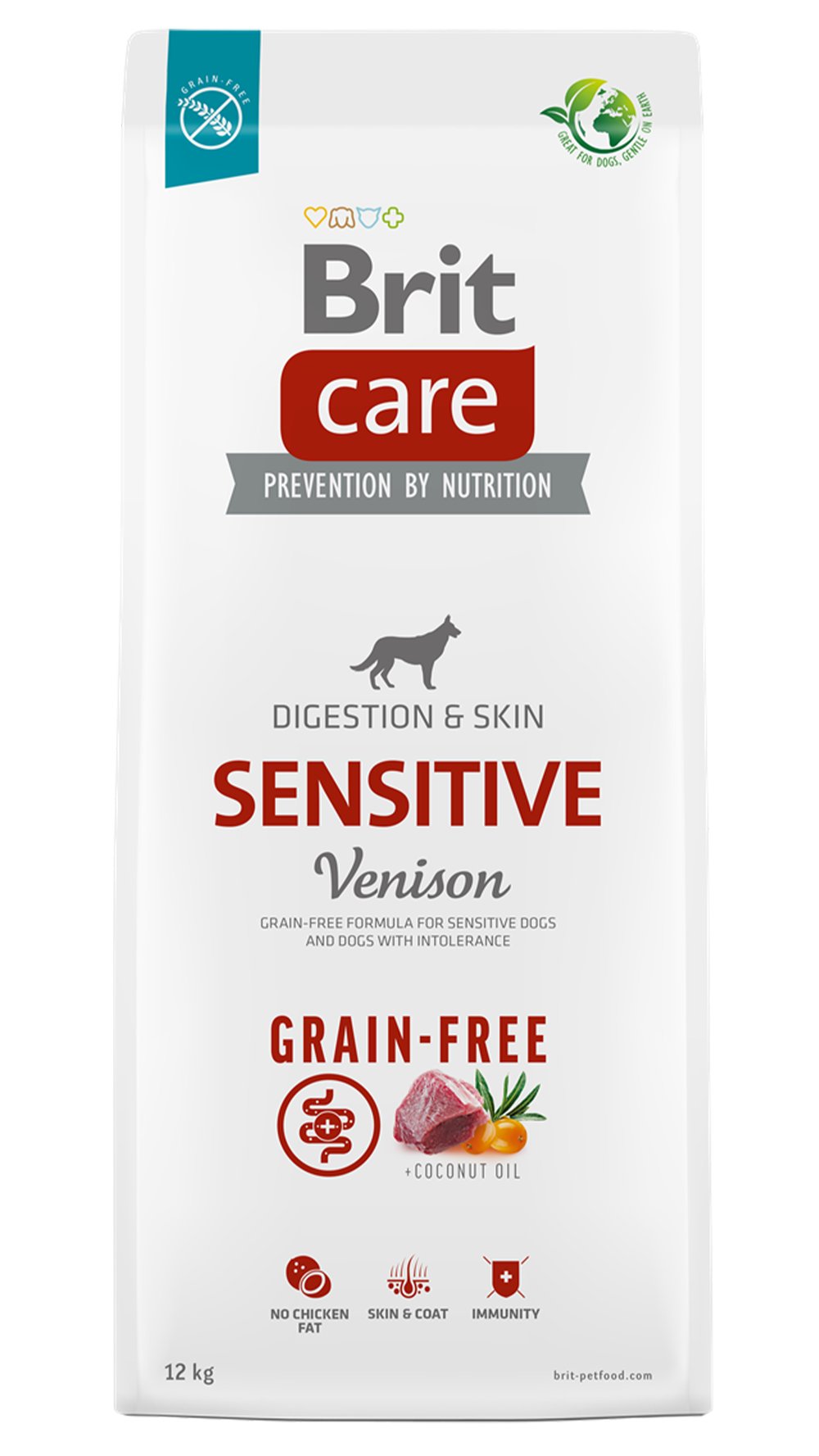 Brit Care Sensitive Digestion & Skin Mono Protein Geyikli Tahılsız Yetişkin Köpek Maması 12kg