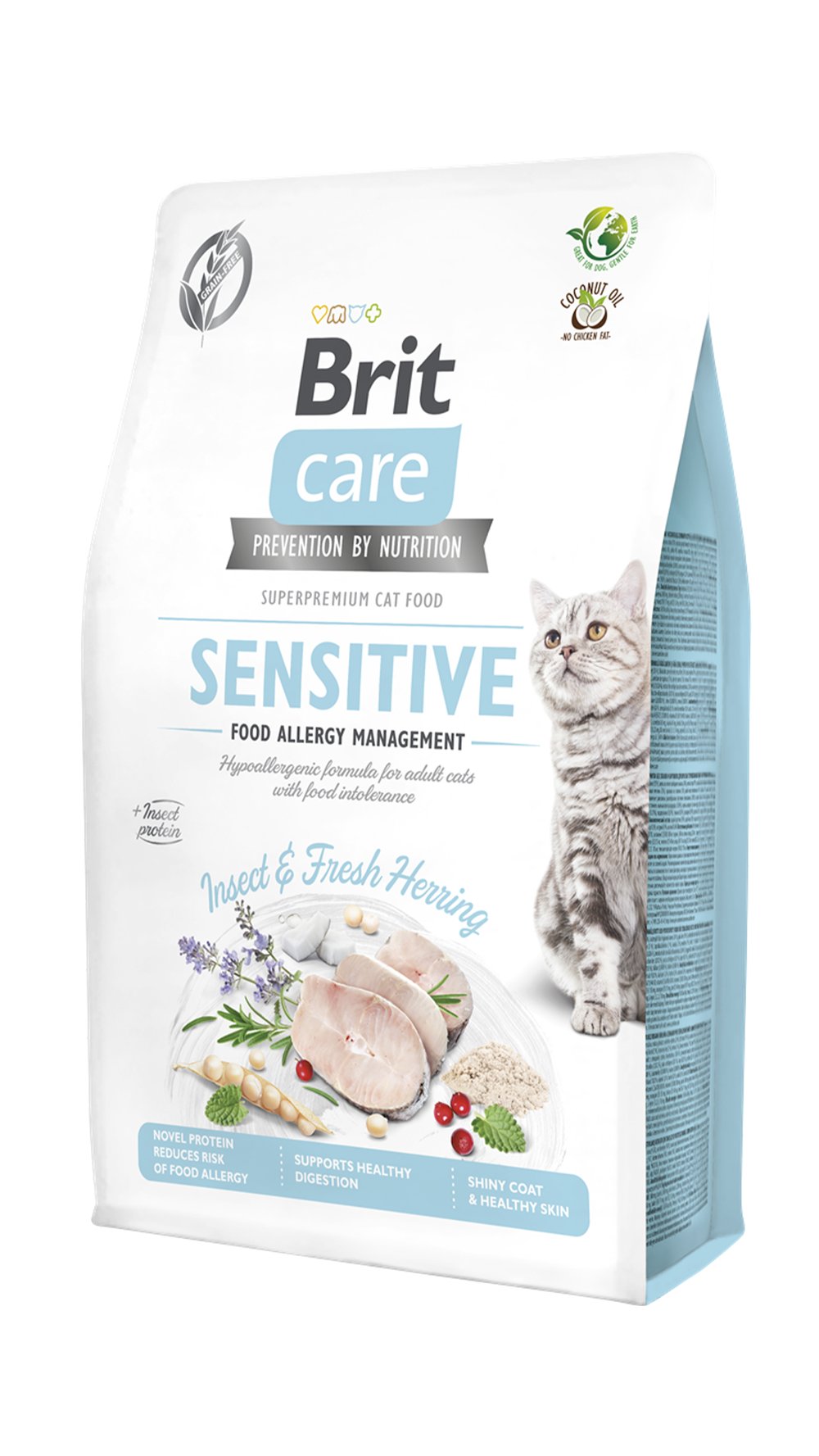 Brit Care Sensitive Hypo-Allergenic Larva Proteinli Tahılsız Yetişkin Kedi Maması 2kg