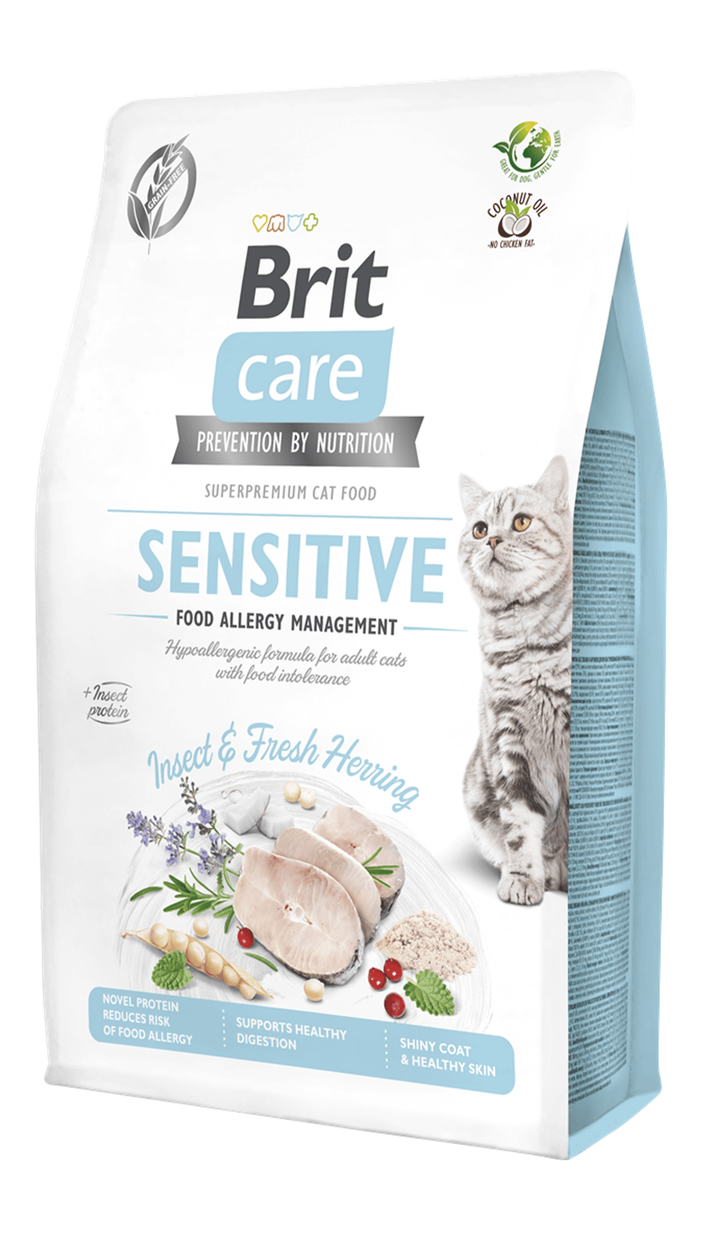 Brit Care Sensitive Hypo-Allergenic Larva Proteinli Tahılsız Yetişkin Kedi Maması 2kg