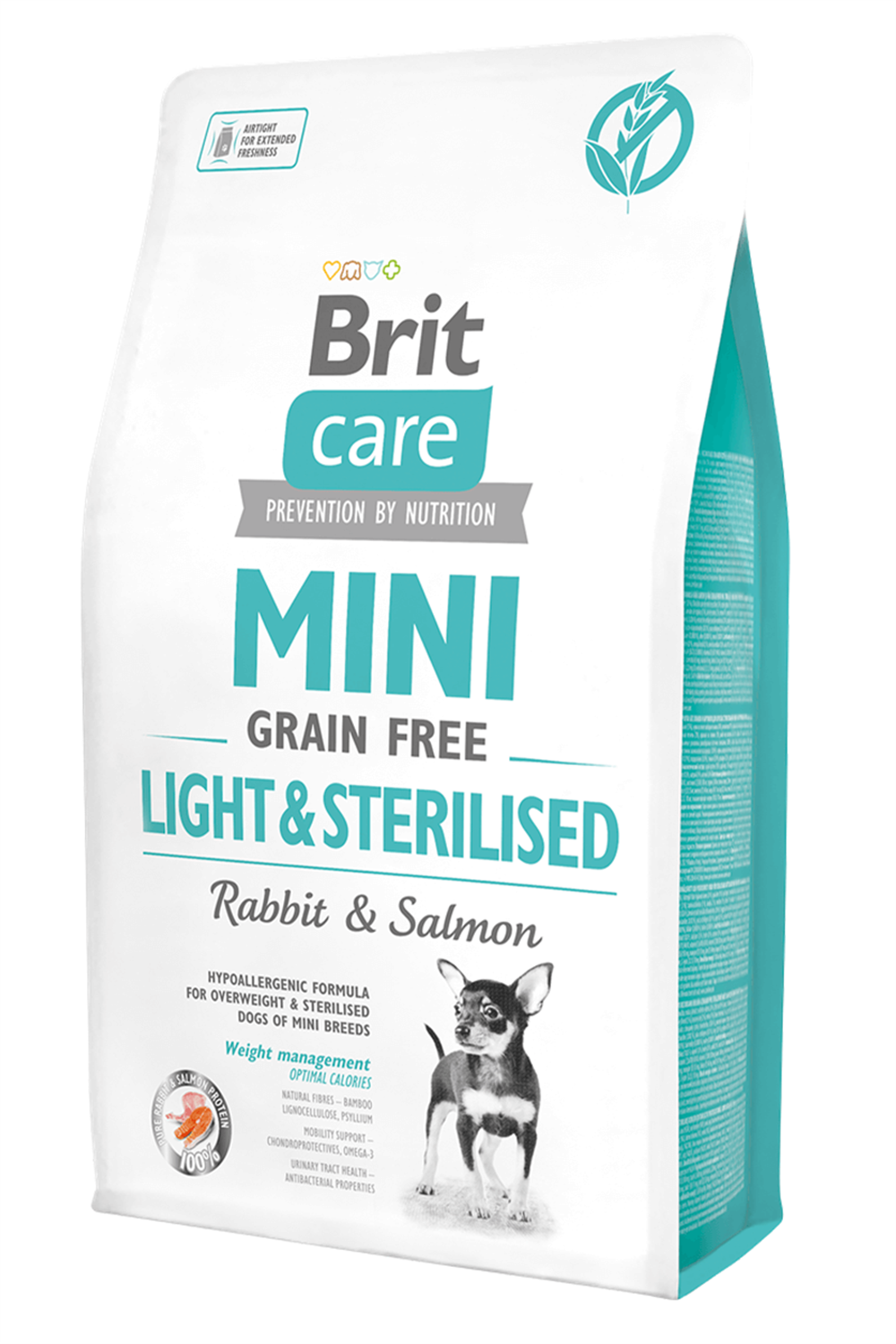 Brit Care Tahılsız Mini Light Sterillised Tavşanlı Köpek Maması 2 Kg