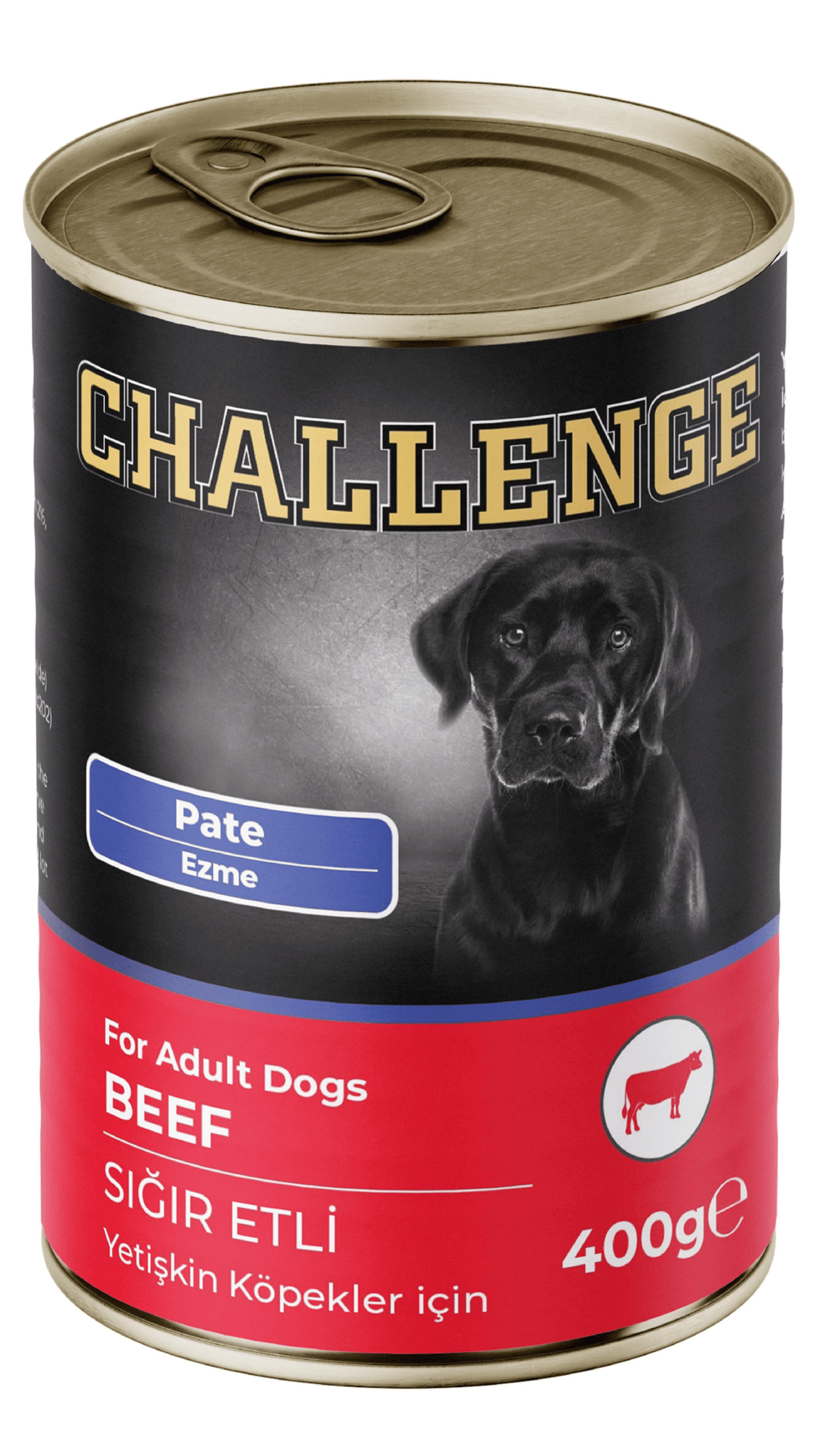 Challenge Pate Sığır Etli Yetişkin Köpek Konservesi 400 gr