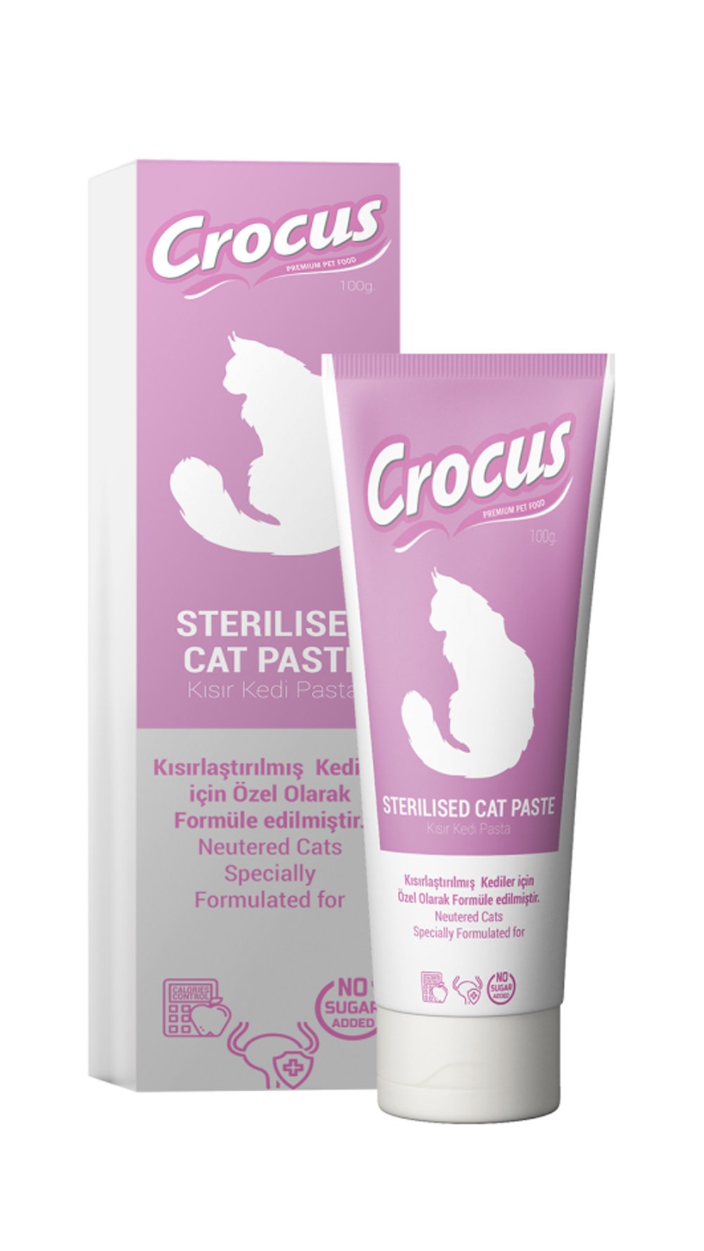 Crocus Sterilised Kısırlaştırılmış Malt Kedi Macunu 100 Gr