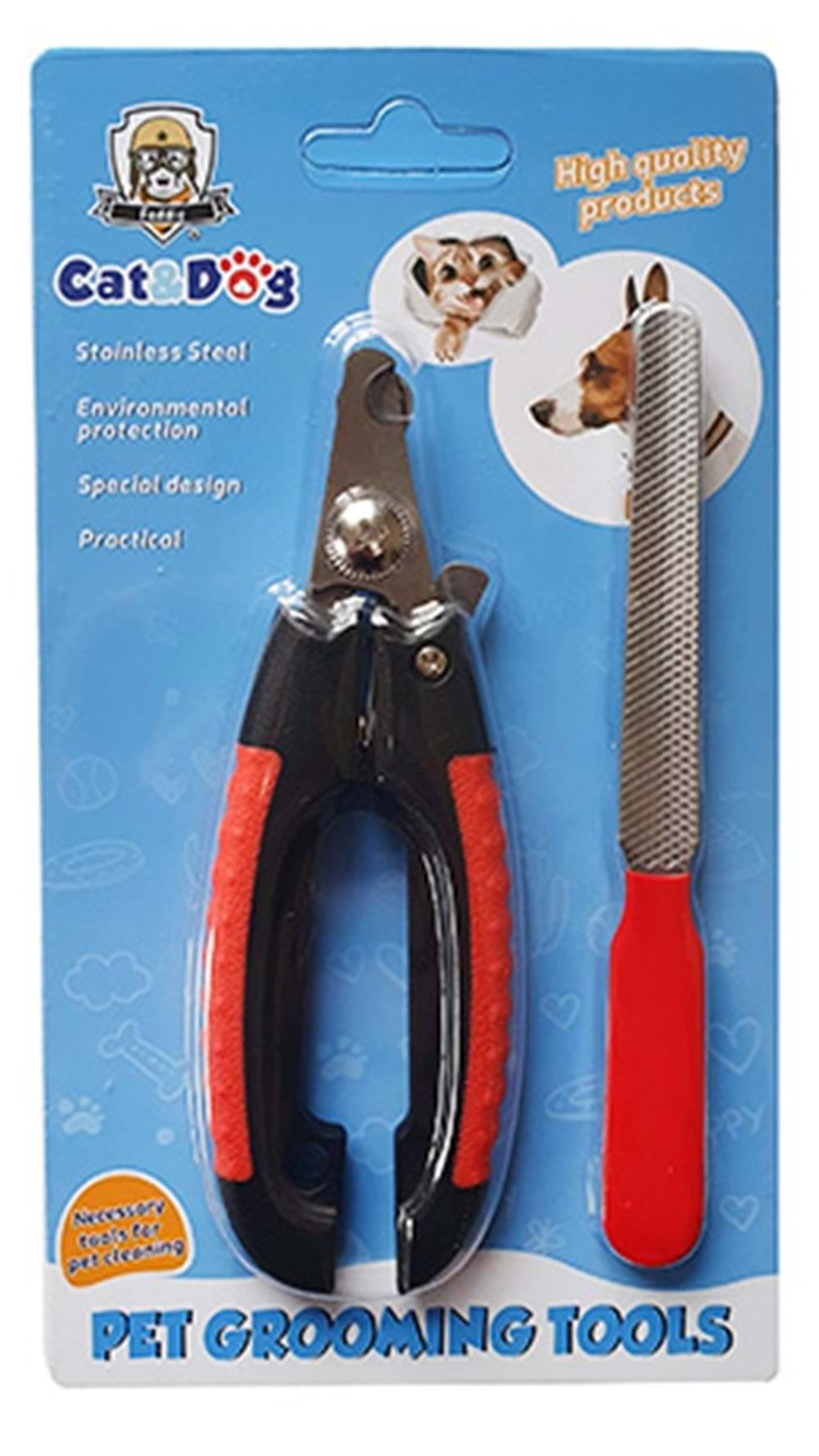 D-PETS CAT&DOG TÖRPÜLÜ TIRNAK MAKASI SETİ KÜÇÜK