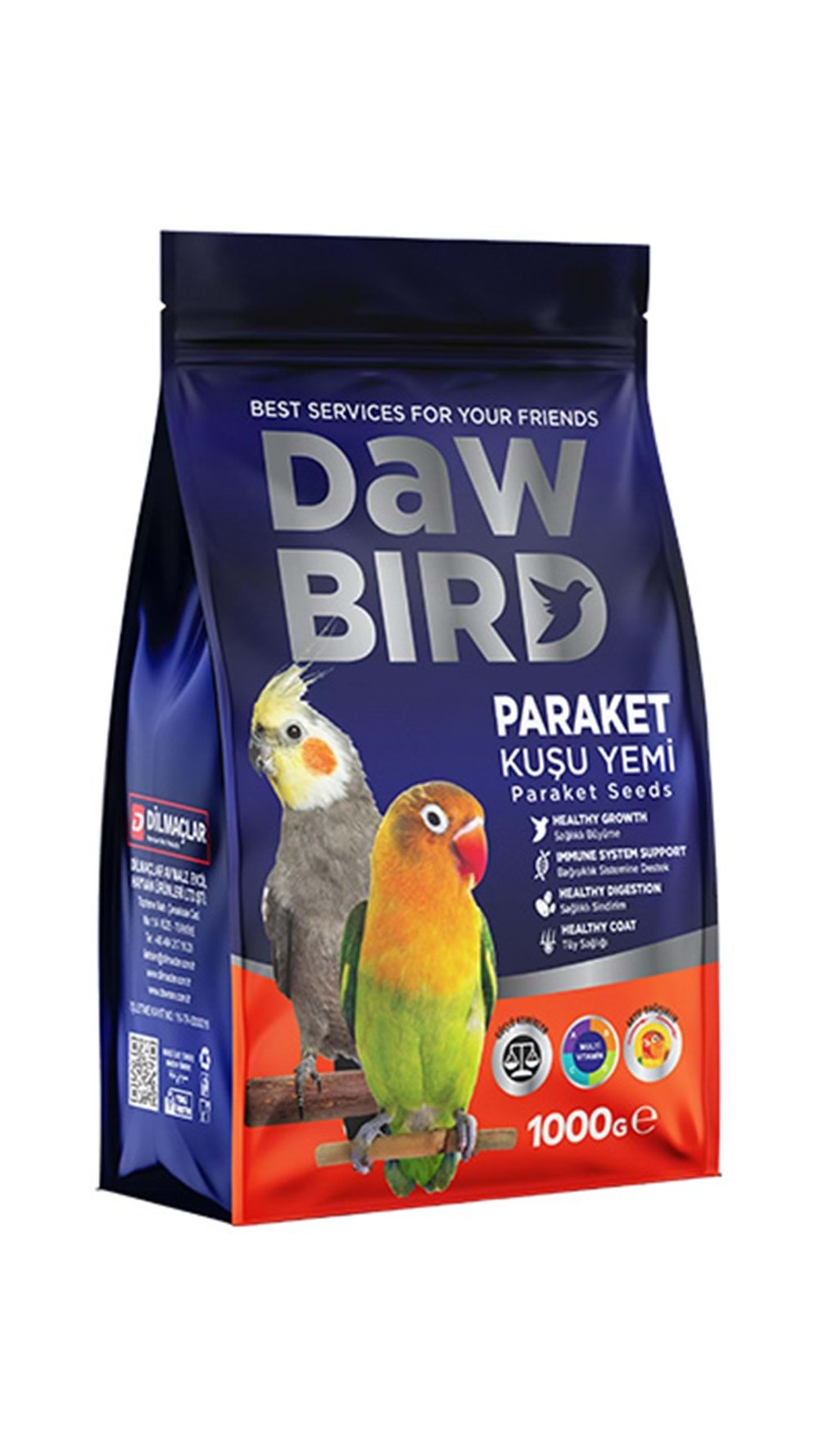DAWBIRD 1000 GR PARAKET KUŞ YEMİ