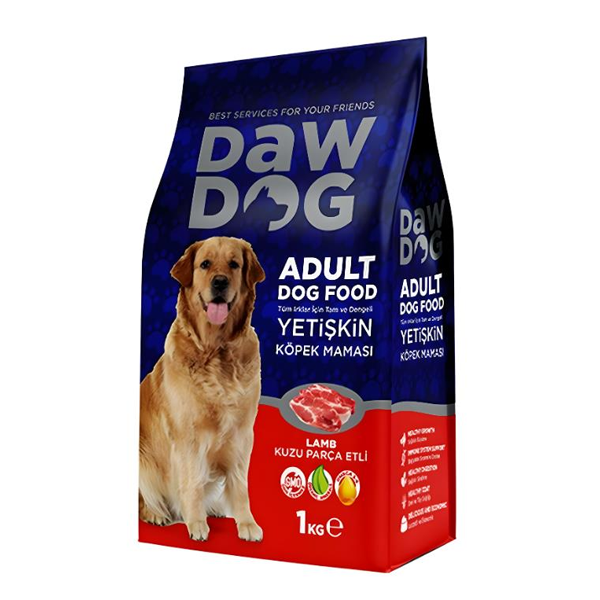 Dawdog Yetişkin Köpek Maması Kuzu Etli & Pirinçli  1 Kg