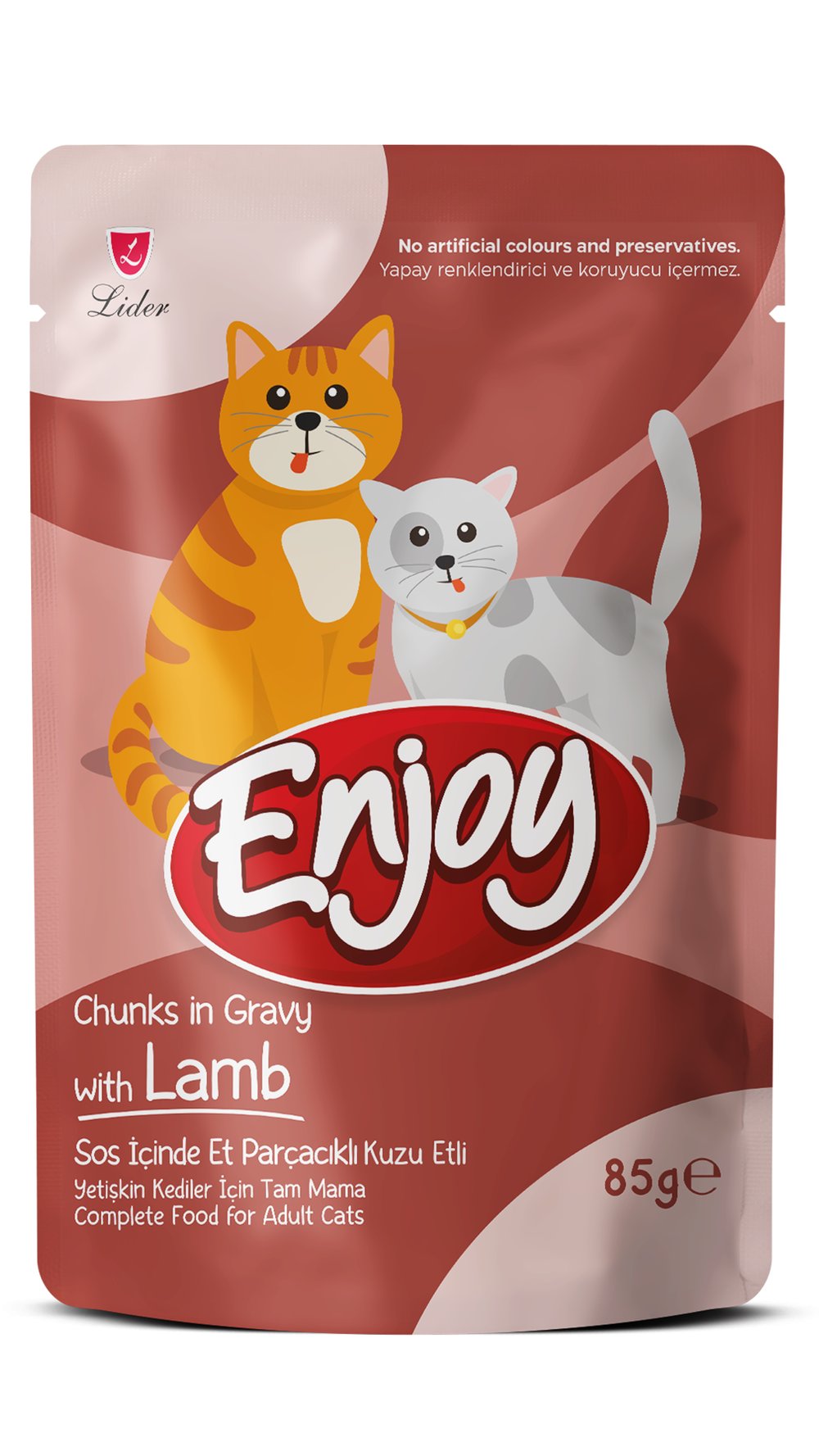 ENJOY POUCH SOS İÇİNDE ET PARÇACIKLI KUZU ETLİ 85G