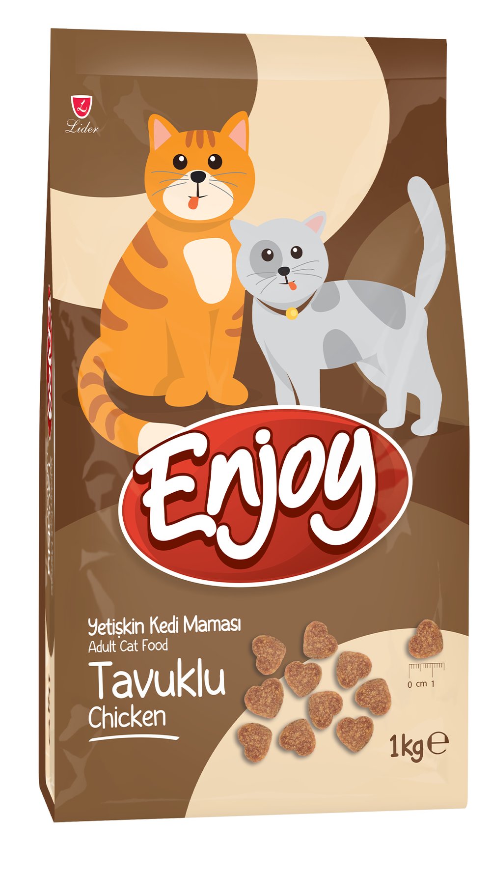 Enjoy Tavuklu Yetişkin Kedi Maması 1 Kg 10 Adet