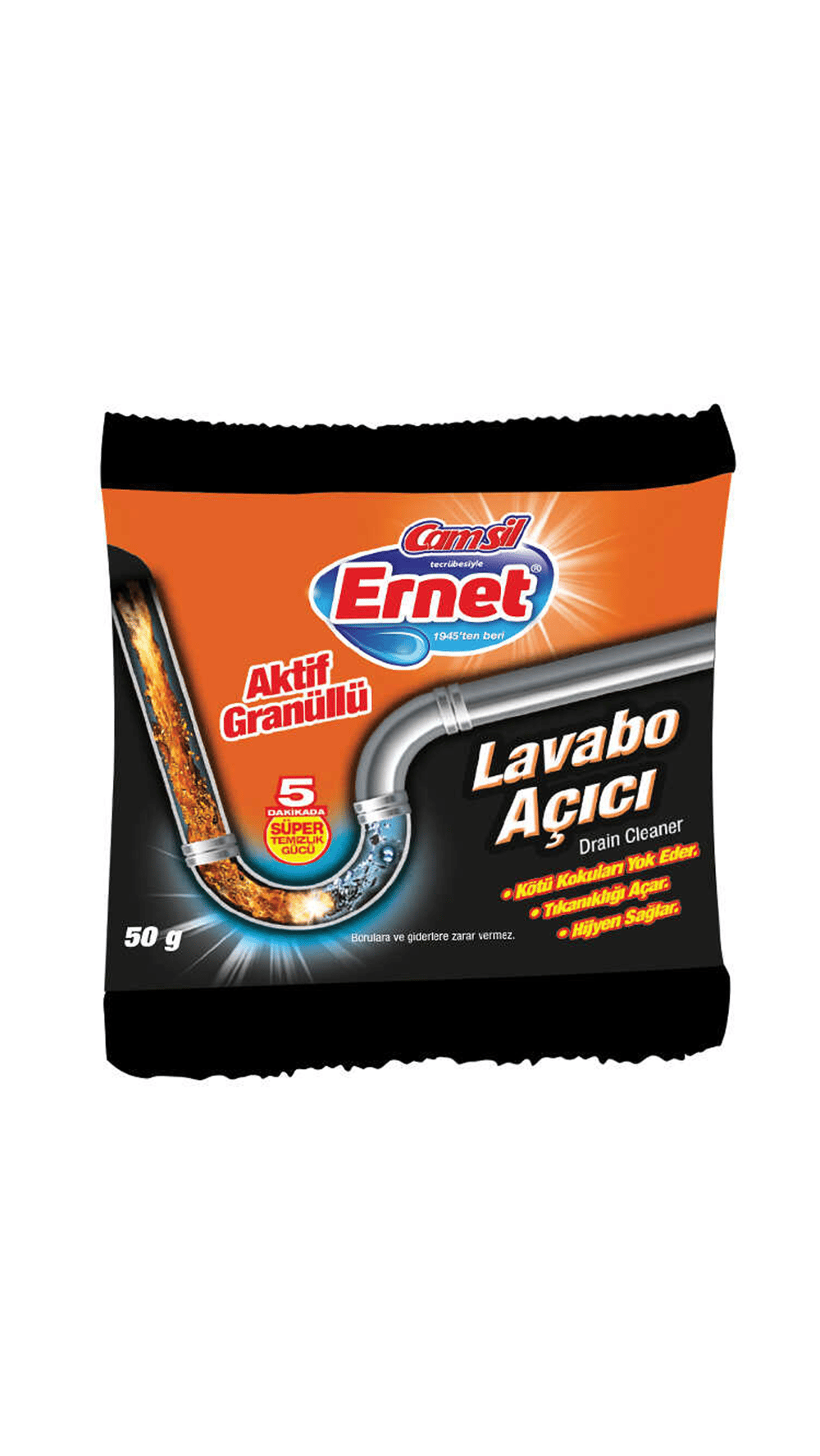 ERNET SÜP LAV. AÇ AKTİF GRANÜLLÜ 1*50 GR
