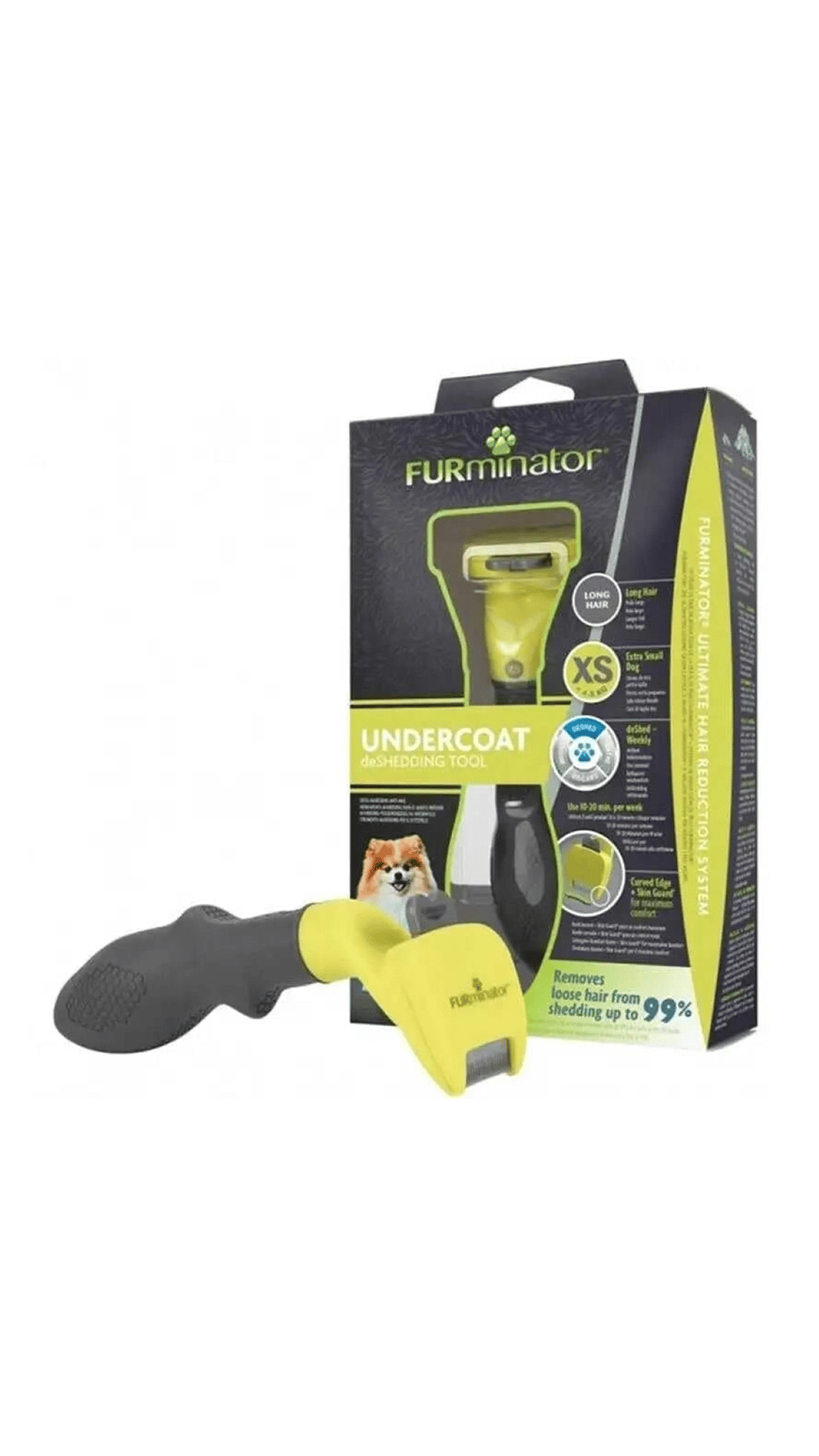 Furminator Köpek Tarağı - Uzun Tüylü Küçük Irk XS