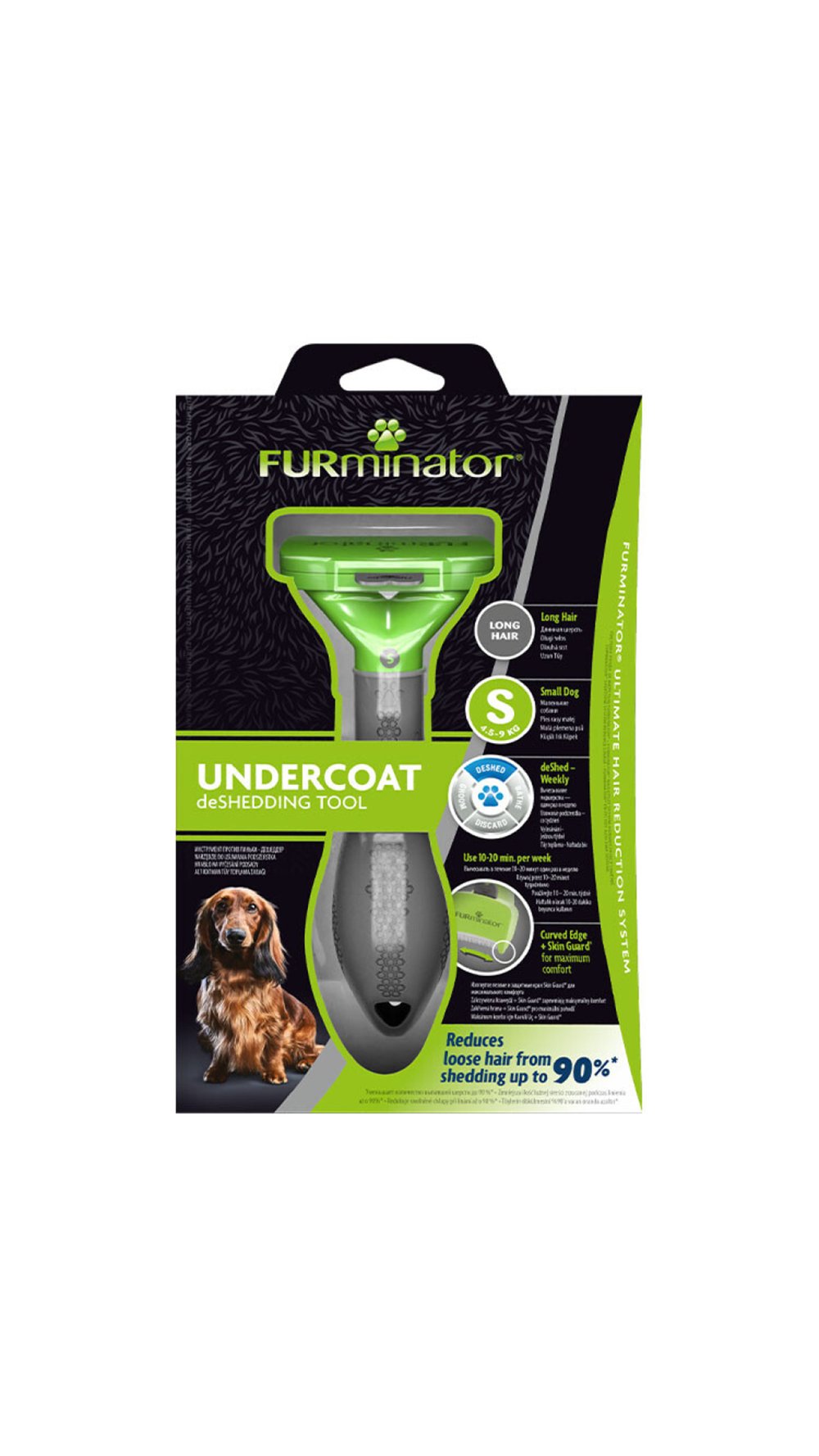Furminator Köpek Tarağı - Uzun Tüylü Küçük Irk S
